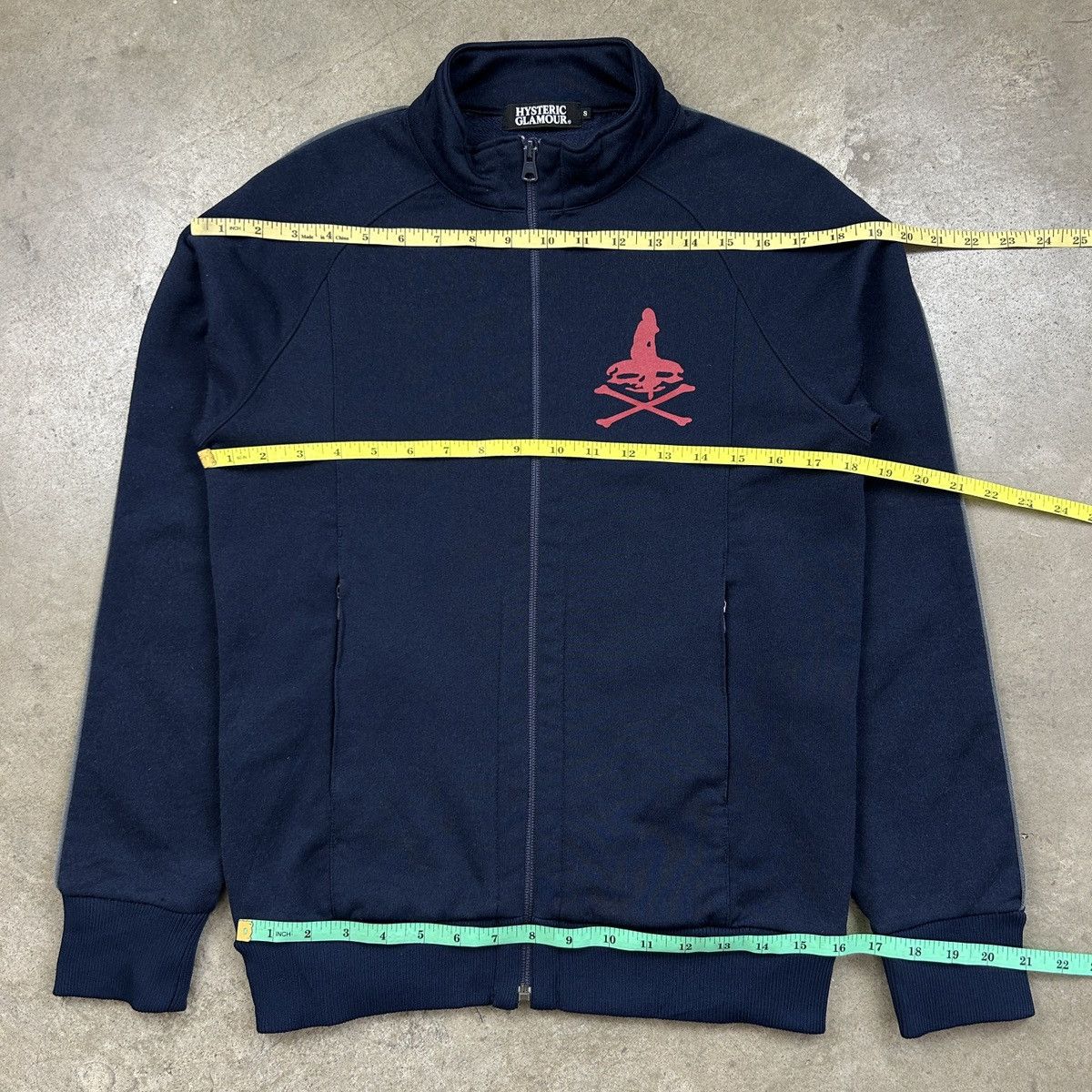 Hysteric Glamour × Japanese Brand Hysteric Glamour - Navy Skull Tracktop Size US S / EU 44-46 / 1 - 14 Thumbnail