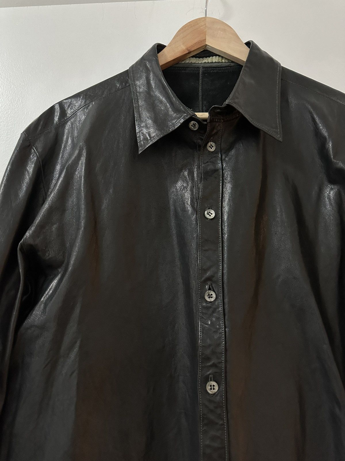 Carol Christian Poell CCP kangaroo leather shirt, Carol Christian Poell Size US XL / EU 56 / 4 - 2 Thumbnail