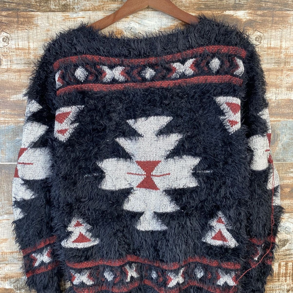 Homespun Knitwear DL Gorge Black Mohair Knitwear #C1107 Size M / US 6-8 / IT 42-44 - 18 Thumbnail