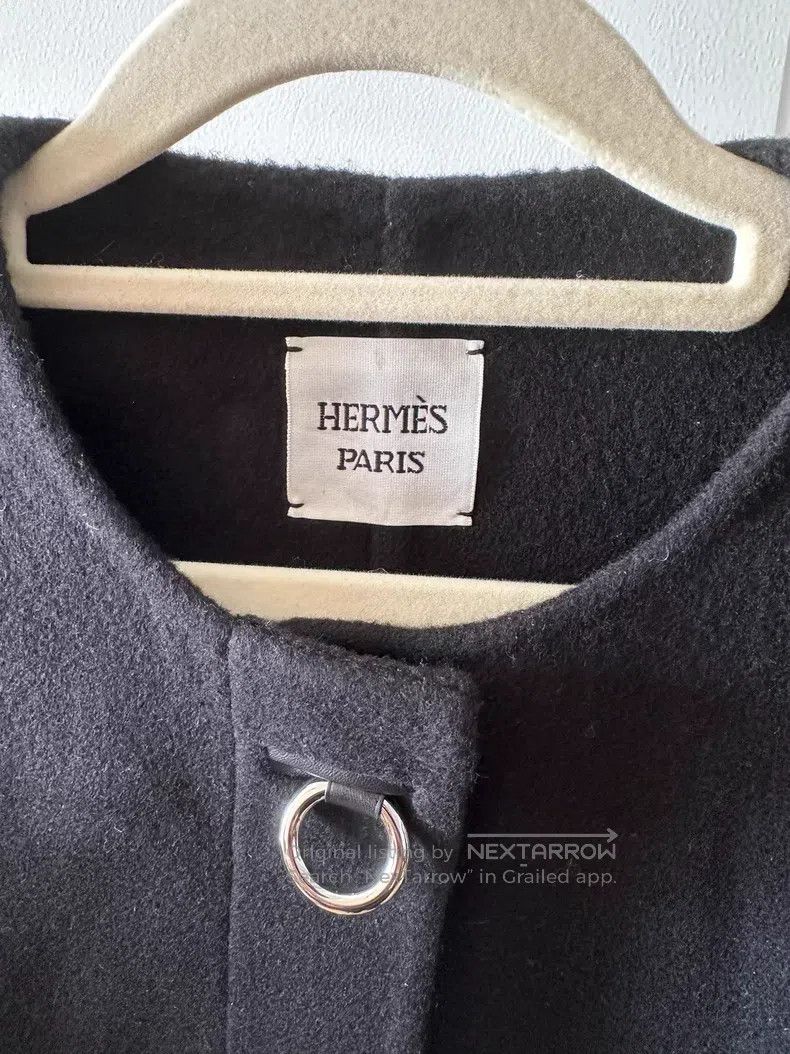 Hermes Hermes Cashmere Short Black Coat Size XS / US 0-2 / IT 36-38 - 4 Thumbnail