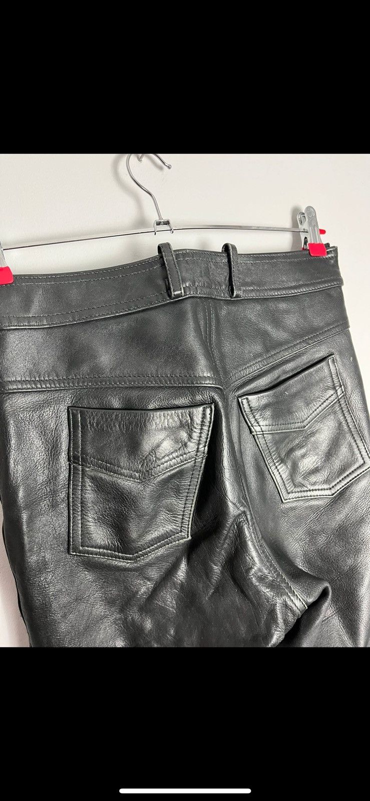 Leather Vintage leather pants motorcycle y2k Size US 28 / EU 44 - 20 Thumbnail