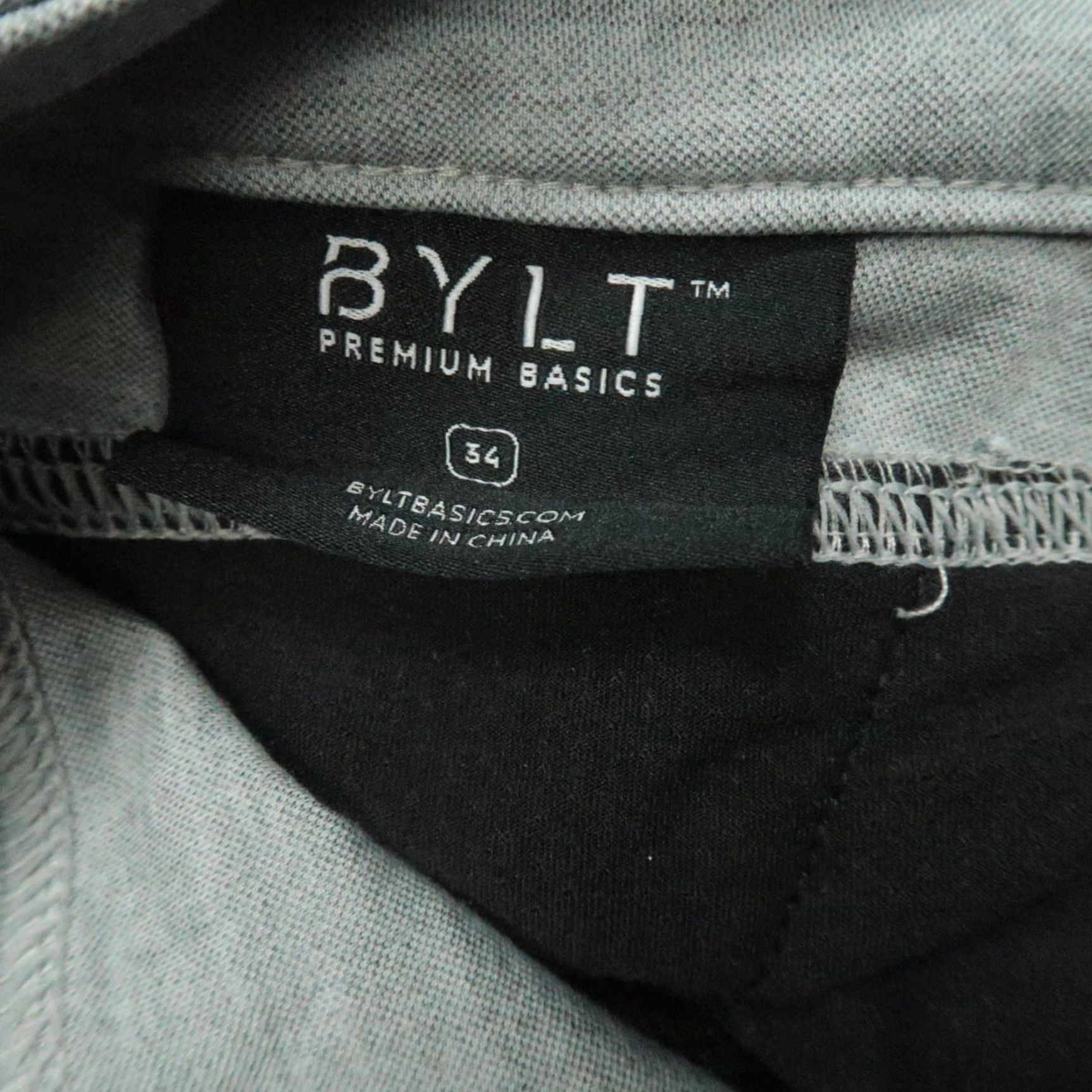 Vintage BYLT Pants Mens 34x28 Gray Everyday Joger Chino Stretch Zip Pocket Size US 34 / EU 50 - 5 Thumbnail