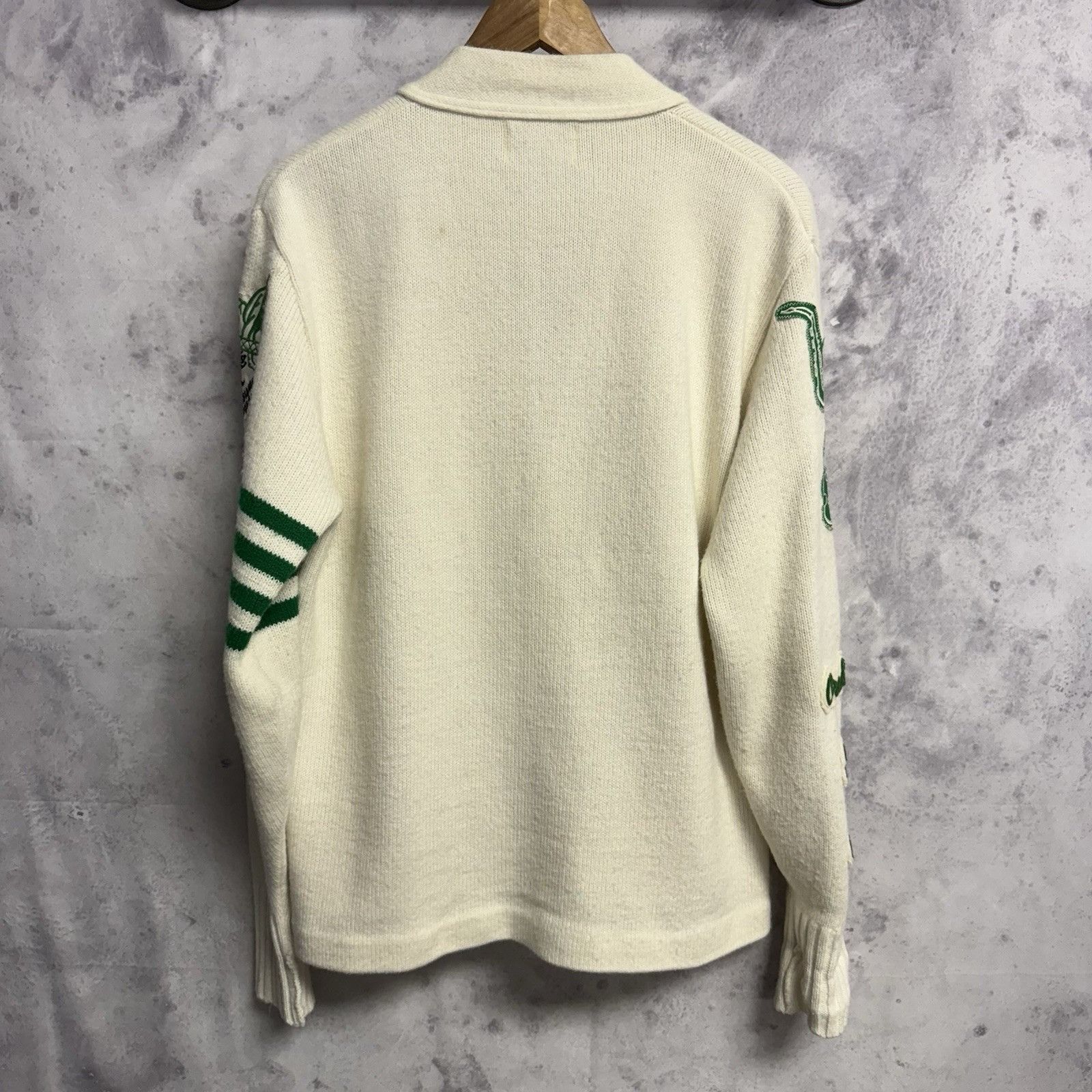 Vintage Vintage 70’s Heavy Knit Varsity Cardigan Sweater Size 44 Wom Size L / US 10 / IT 46 - 5 Thumbnail