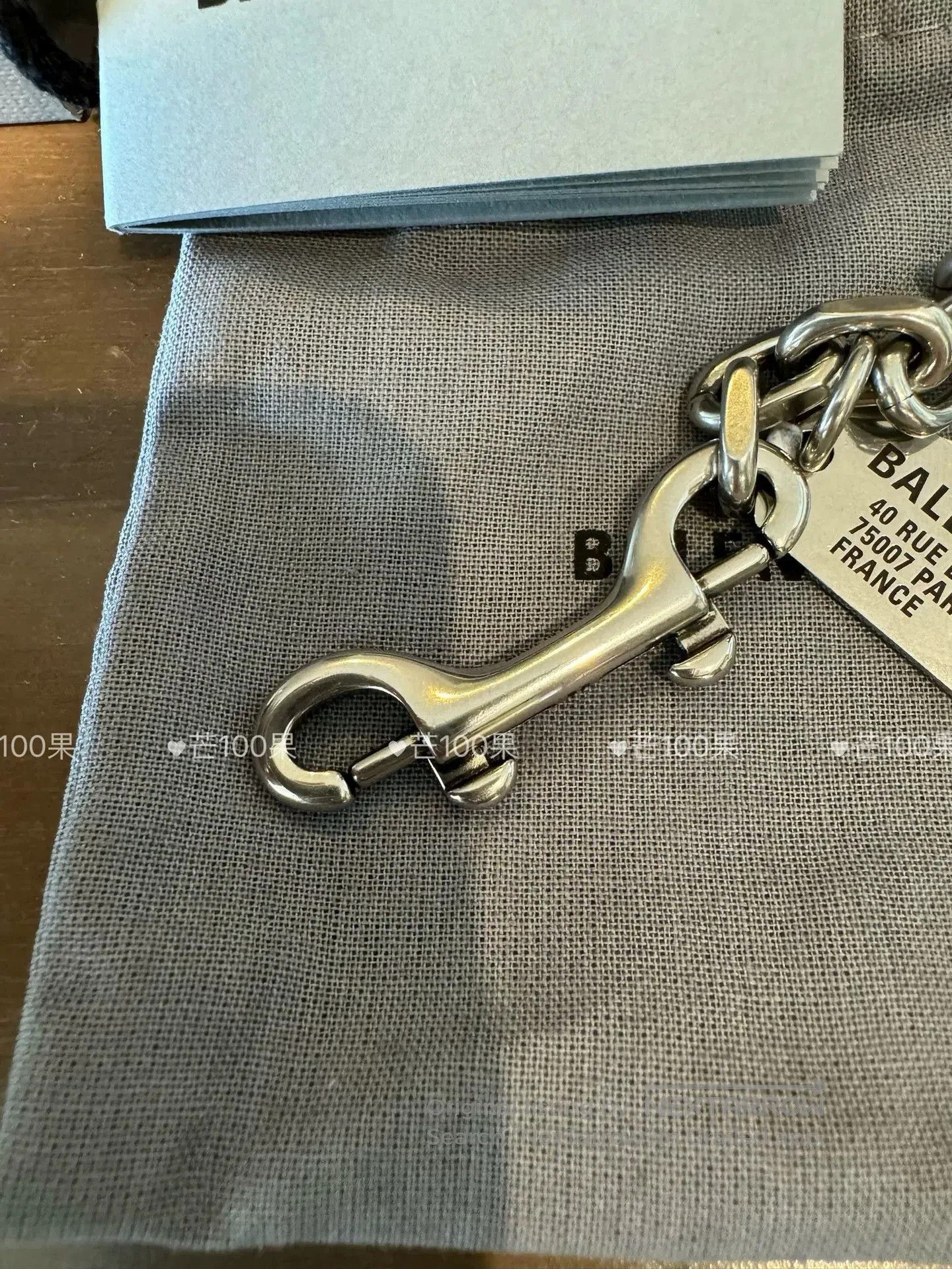 Balenciaga Balenciaga 24 Dog Tag Carabiner Bracelet. Size ONE SIZE - 4 Thumbnail