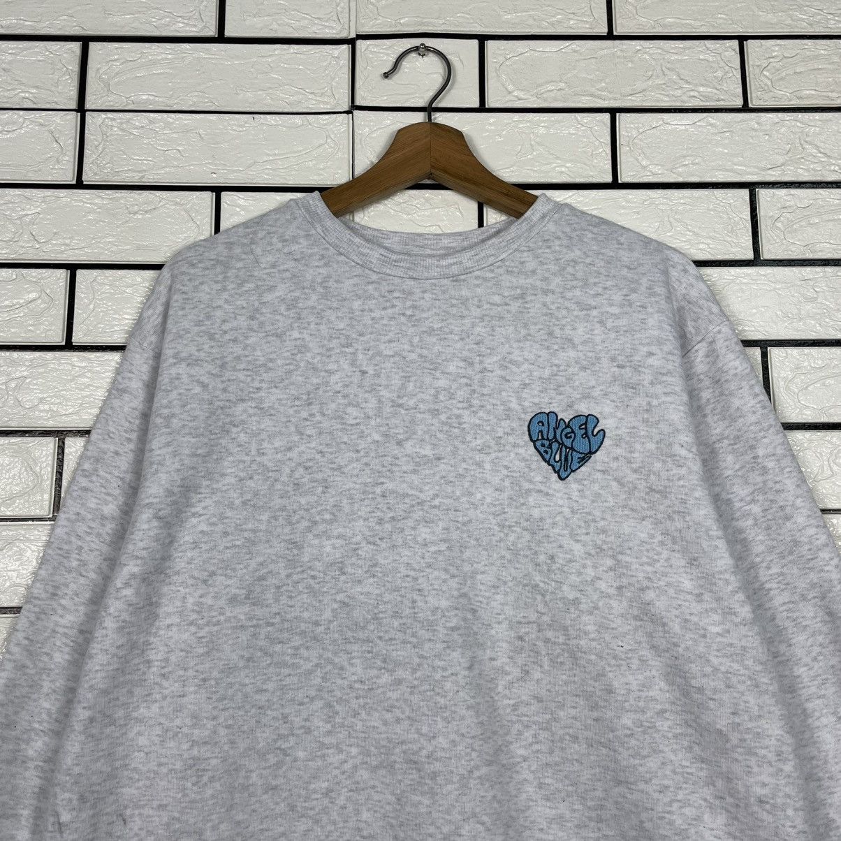 Japanese Brand Japanese Brand Angel Blue Crewneck Sweatshirt Size US M / EU 48-50 / 2 - 2 Thumbnail