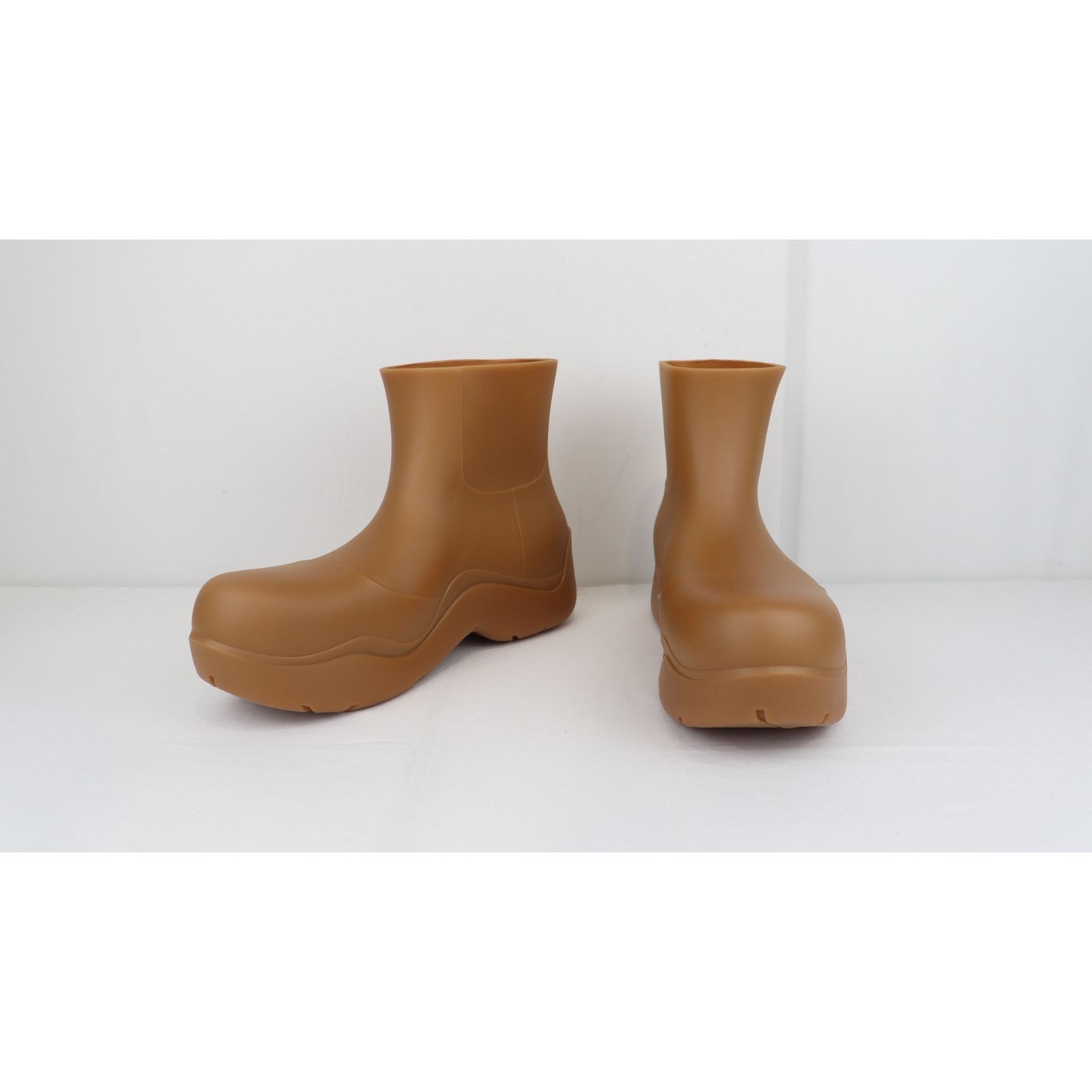Bottega Veneta o1rshd1 Matt Rubber Band Boots in Brown Size US 10 / EU 43 - 7 Thumbnail