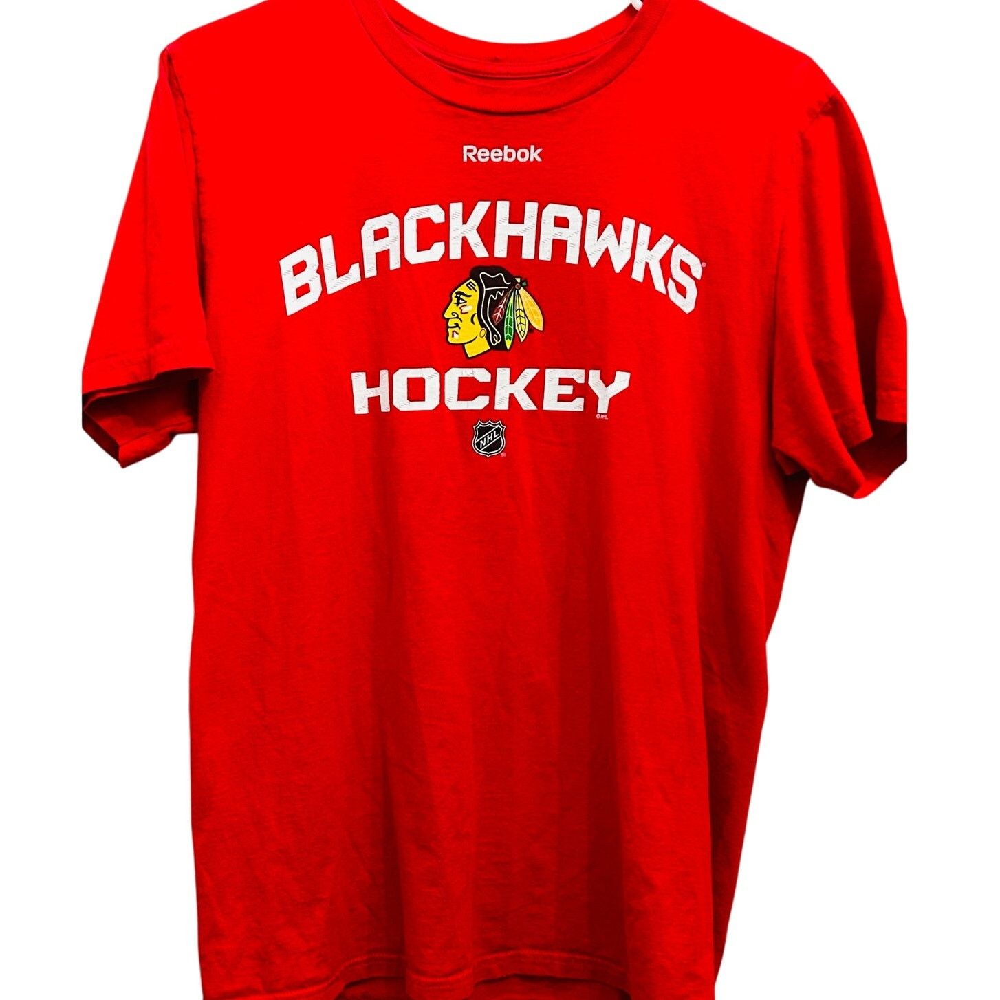 Reebok Reebok Chicago Blackhawks NHL Red Logo Men’s Medium Tee Size US M / EU 48-50 / 2 - 1 Thumbnail