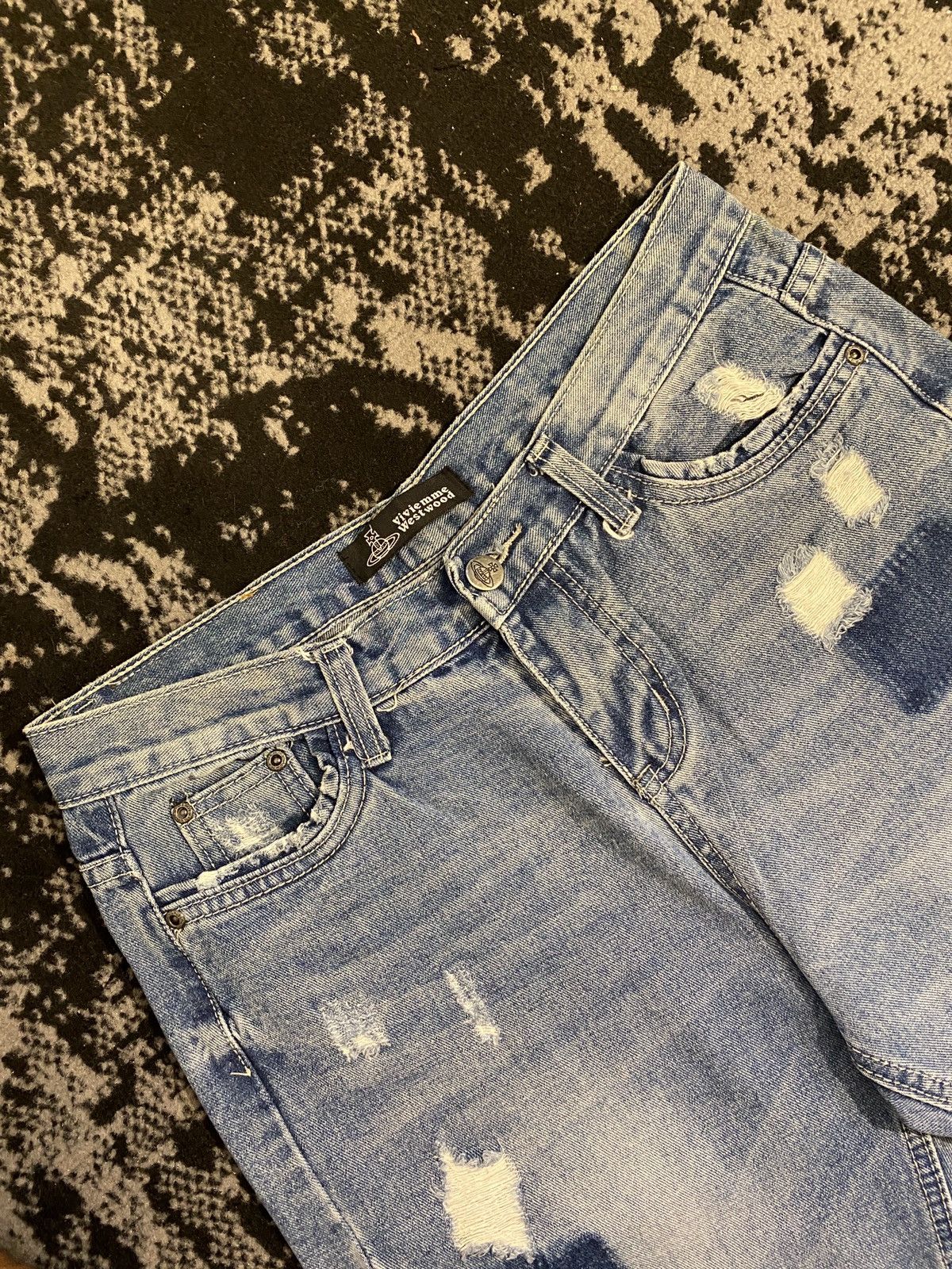 Japanese Brand Kapital Distressed Ripped Faded Denim Japanese Brand Size US 29 - 3 Thumbnail