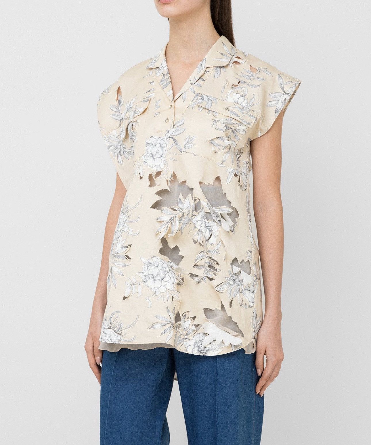 Maison Margiela Last Maison Margiela Hellbeiges Oberteil Size S / US 4 / IT 40 - 2 Thumbnail