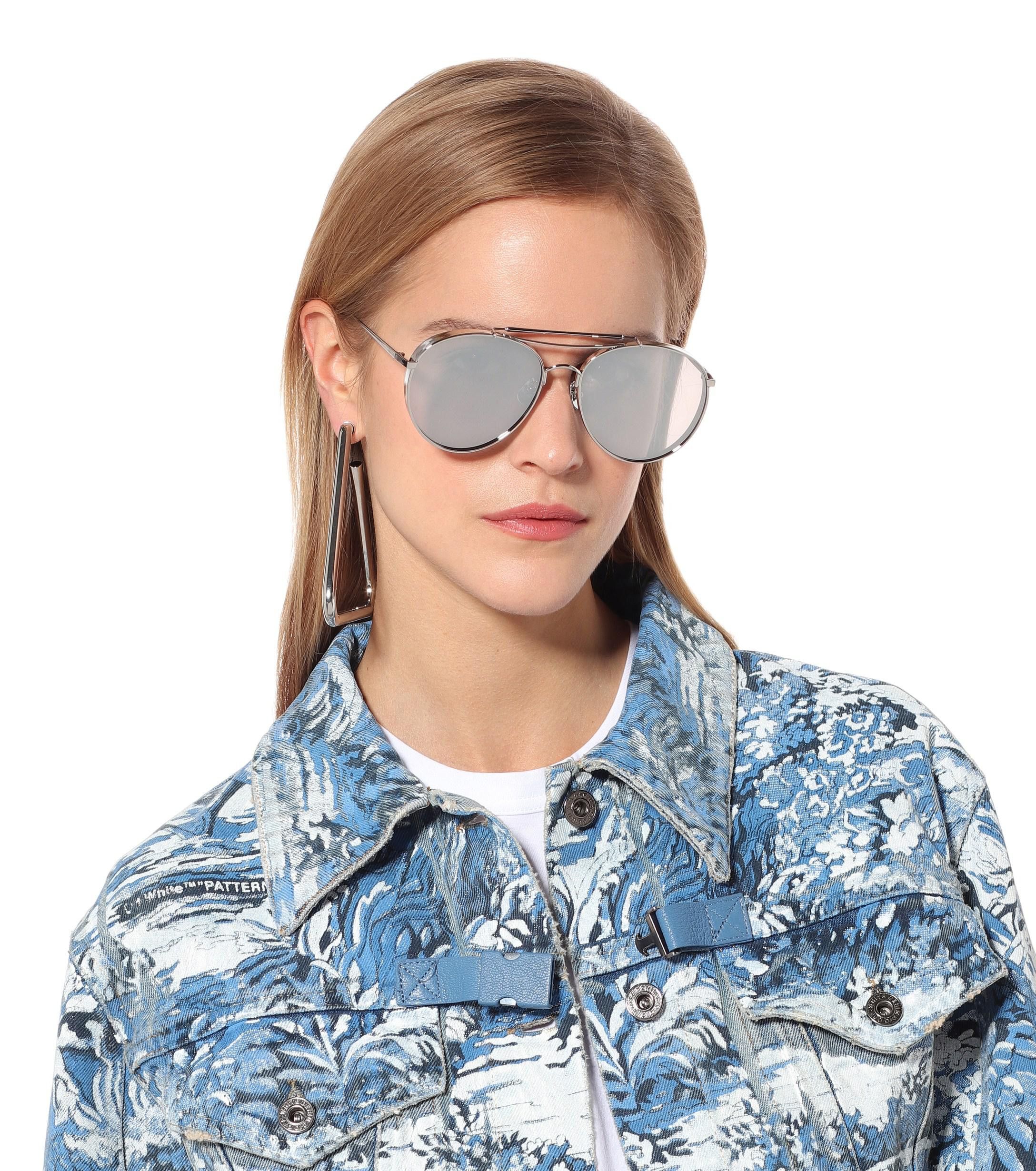 Gentle Monster Big Bully Aviator Titanium-Frame Sunglasses 