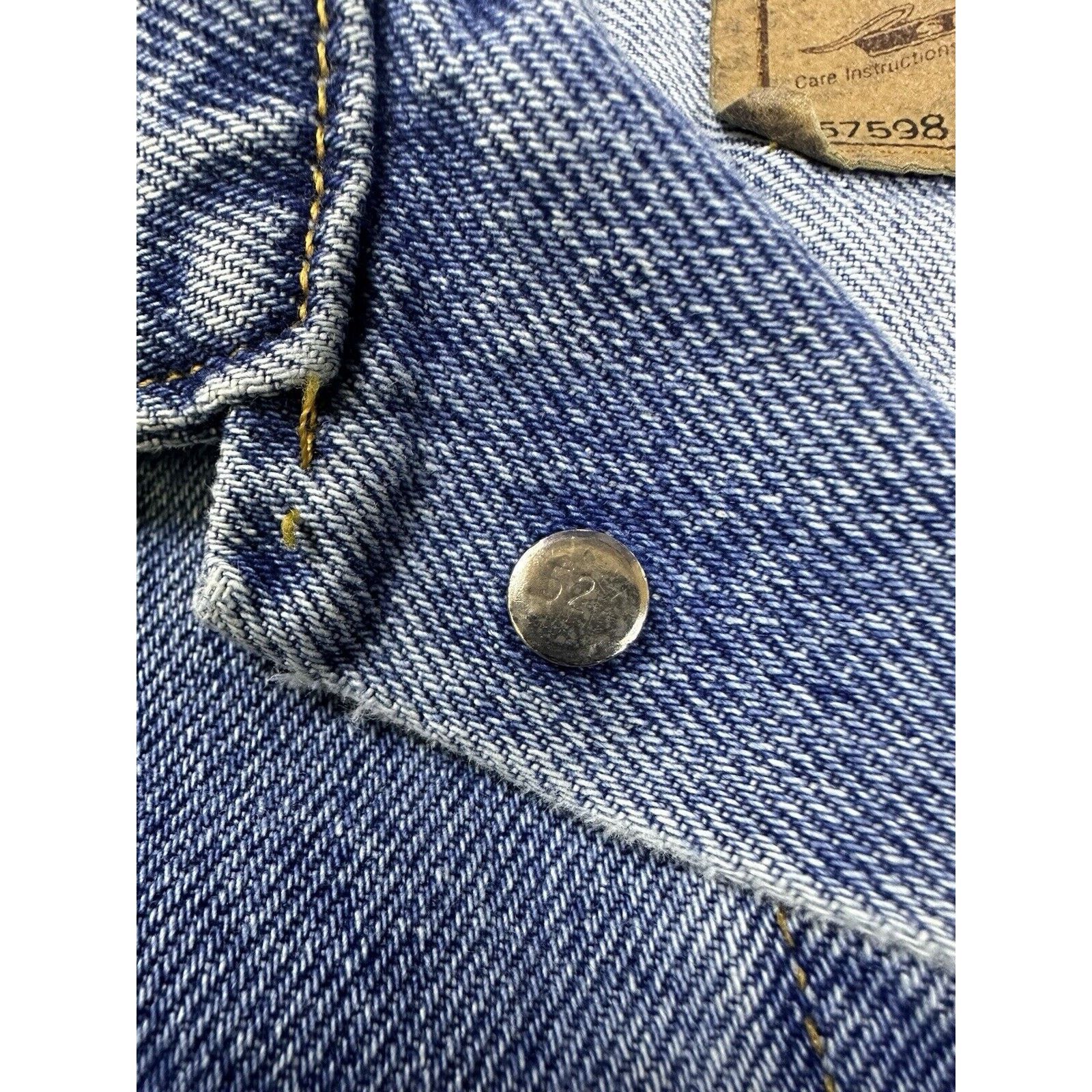 Levi's × Vintage Vintage 57598 White Tab Levi Denim Jacket Size US XL / EU 56 / 4 - 5 Thumbnail