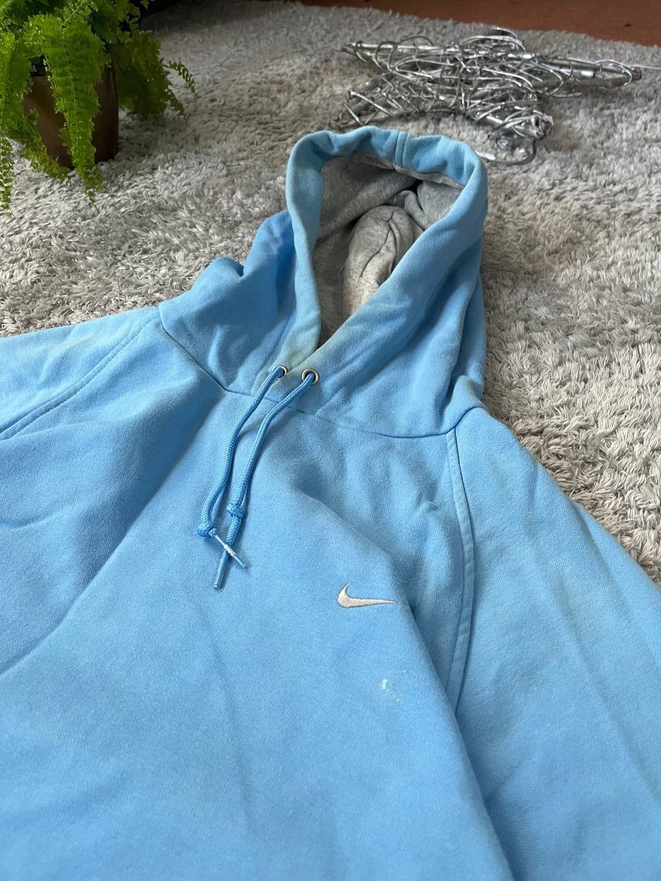 Nike × Vintage 00s Nike Hoodie Vintage Streetwear Logo Swoosh Rare Size US XL / EU 56 / 4 - 5 Thumbnail