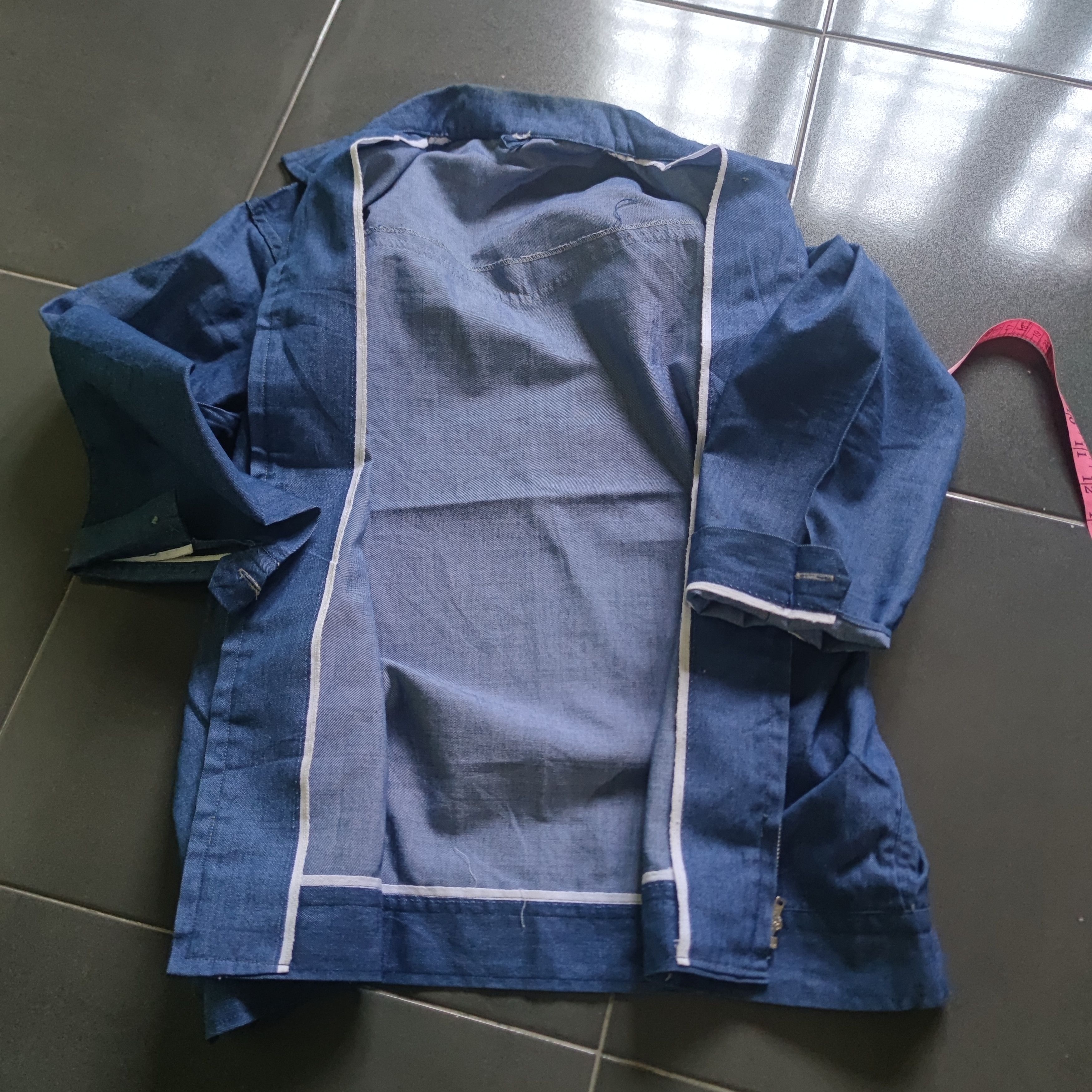 Vintage SUPER RARE VINTAGE CHAMBRAY SELVEDGE WORKER JACKET Size US M / EU 48-50 / 2 - 9 Thumbnail
