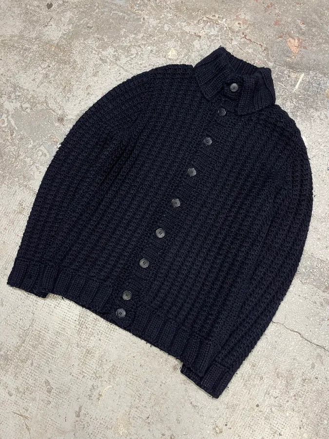Dolce & Gabbana FW2010 Dolce & Gabbana Wool Buttoned Navy Cardigan Size US L / EU 52-54 / 3 - 4 Thumbnail