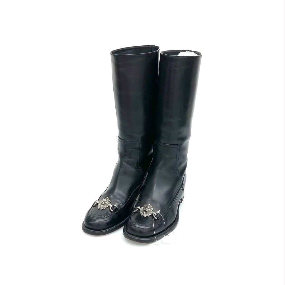 Chanel Chanel high boots in stretch lambskin and lambskin leather Size US 8 / IT 38 - 4 Thumbnail