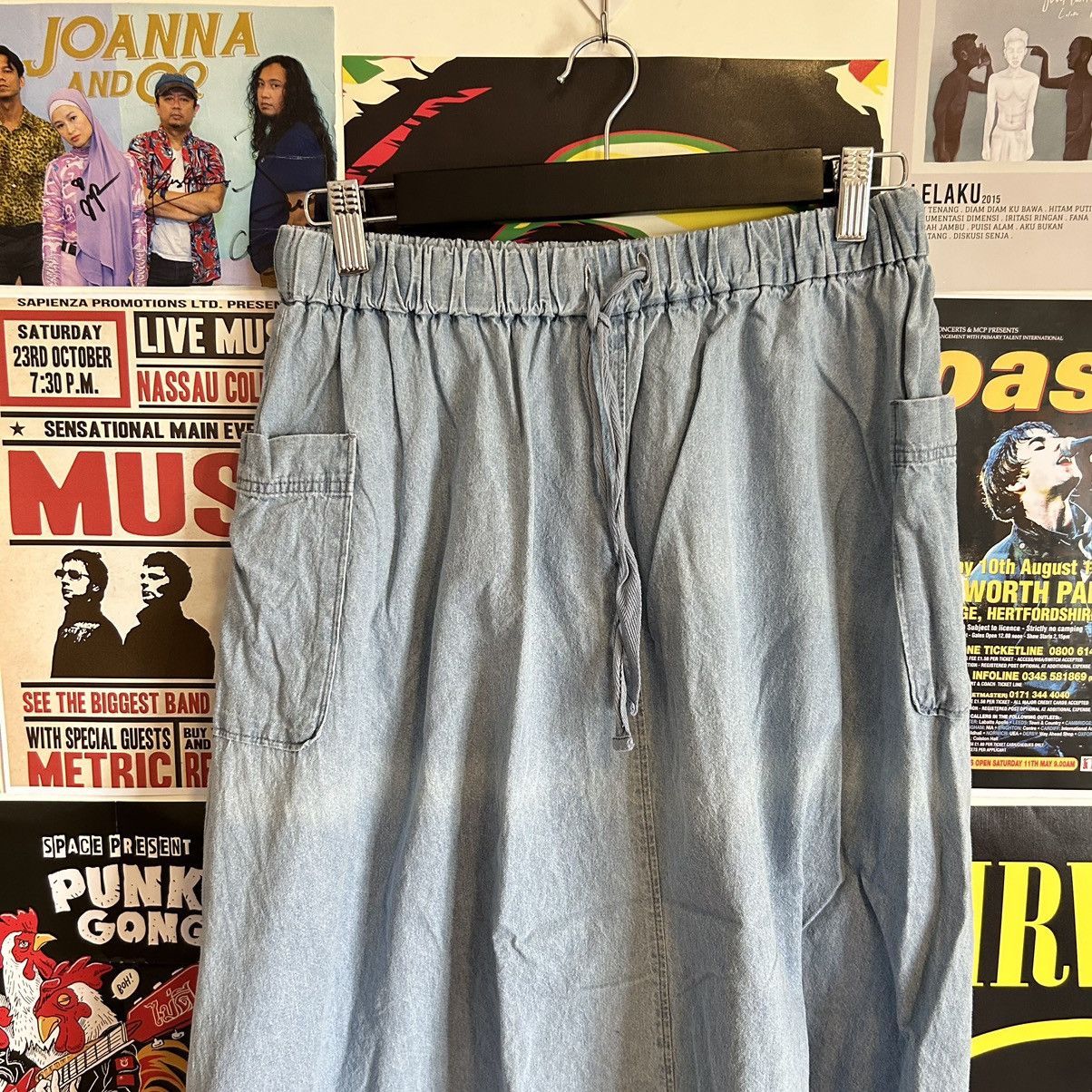 Vintage Vintage Samansa Mos2 Blue Wash Skirt Size 28" / US 6 / IT 42 - 3 Thumbnail
