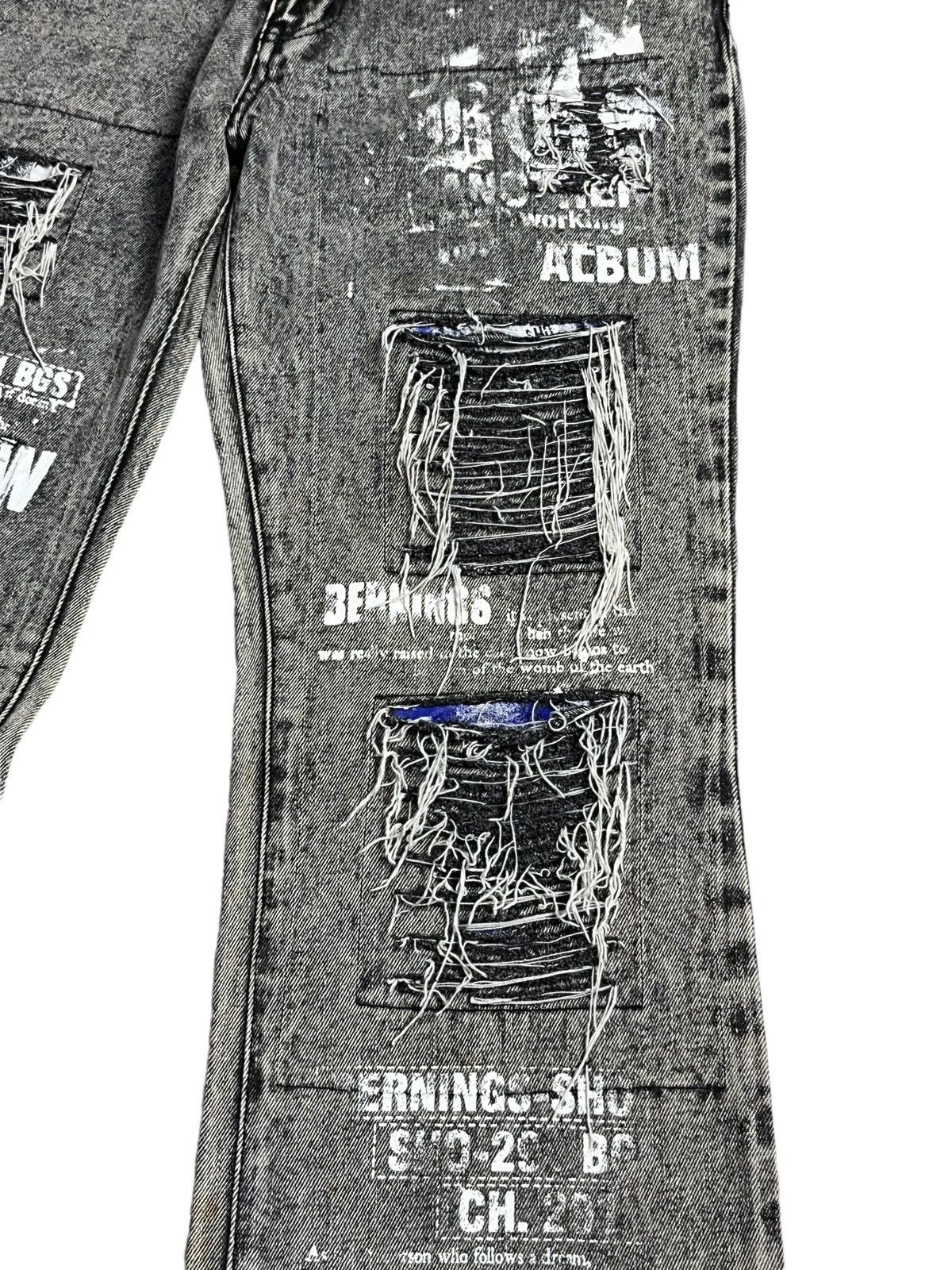 STUDIOUS × Seditionaries 90’s PUNK FLARE🔥STUDIO SHO Grunge Ripped Distressed Denim💥 Size 30" / US 8 / IT 44 - 9 Thumbnail