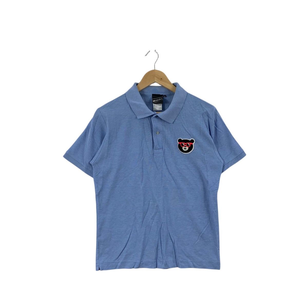Beams Plus Vintage BEAMS PLUS JAPAN For Art Bear Polo Tee Shirt Top Size US M / EU 48-50 / 2 - 1 Thumbnail