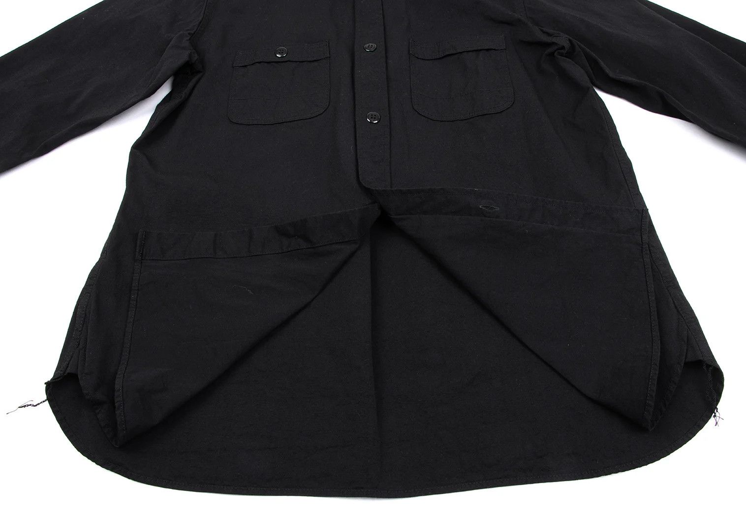Junya Watanabe Dyed Nylon Taffeta Shirt in Black Size L Size US L / EU 52-54 / 3 - 12 Thumbnail