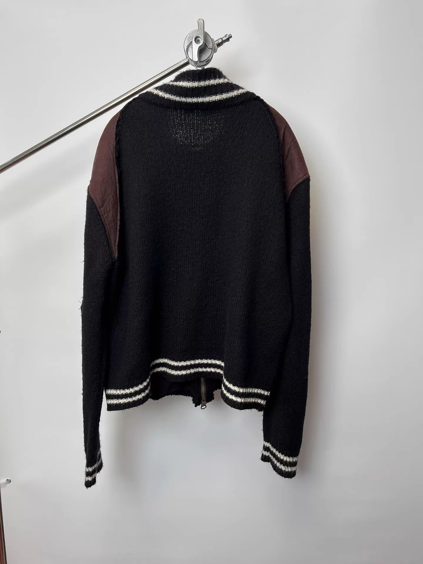 Armani Exchange A|X Suede & Polar Fleece Paneled Sweater Jacket Size US XL / EU 56 / 4 - 7 Thumbnail