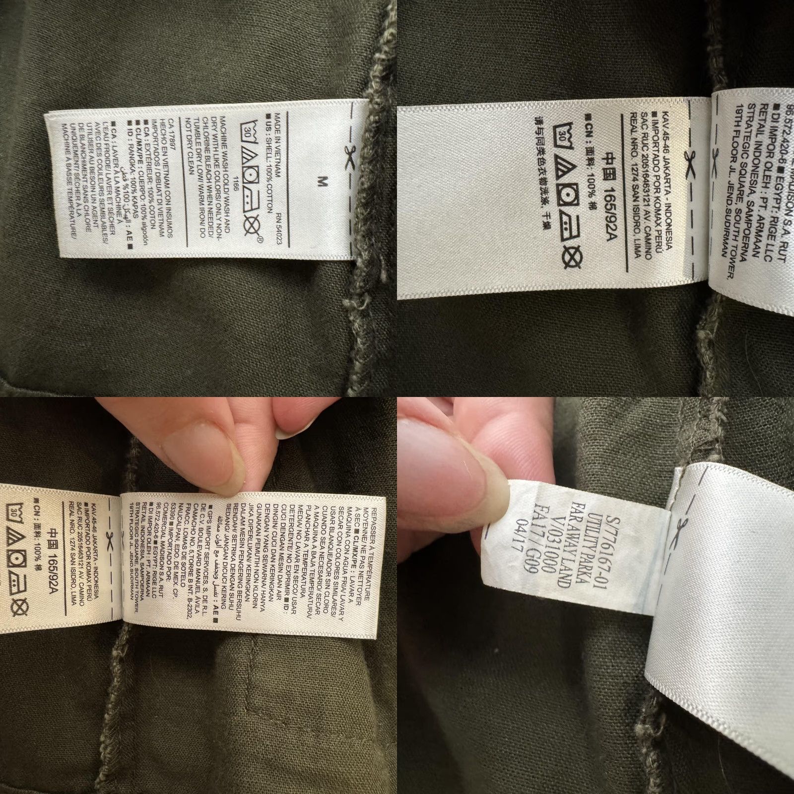 Old Navy Old Navy Jacket Women M Green Utility Parka Hooded Drawstring Pockets Full Zip Lightweight Spring Fall Casual Travel Size M / US 6-8 / IT 42-44 - 8 Thumbnail