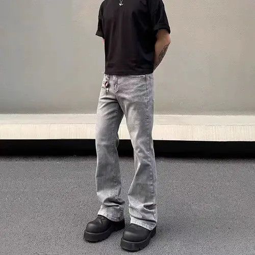 Japanese Brand Kuroda x Kyono Aged Washed Smoke Grey Casual Loose Jeans Size US 32 / EU 48 - 7 Thumbnail