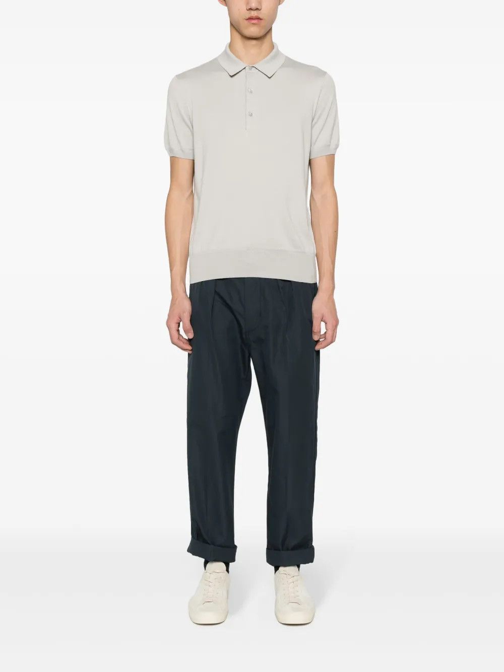 Tom Ford o1y0425 Polo Shirt in Light Grey Size US S / EU 44-46 / 1 - 5 Thumbnail