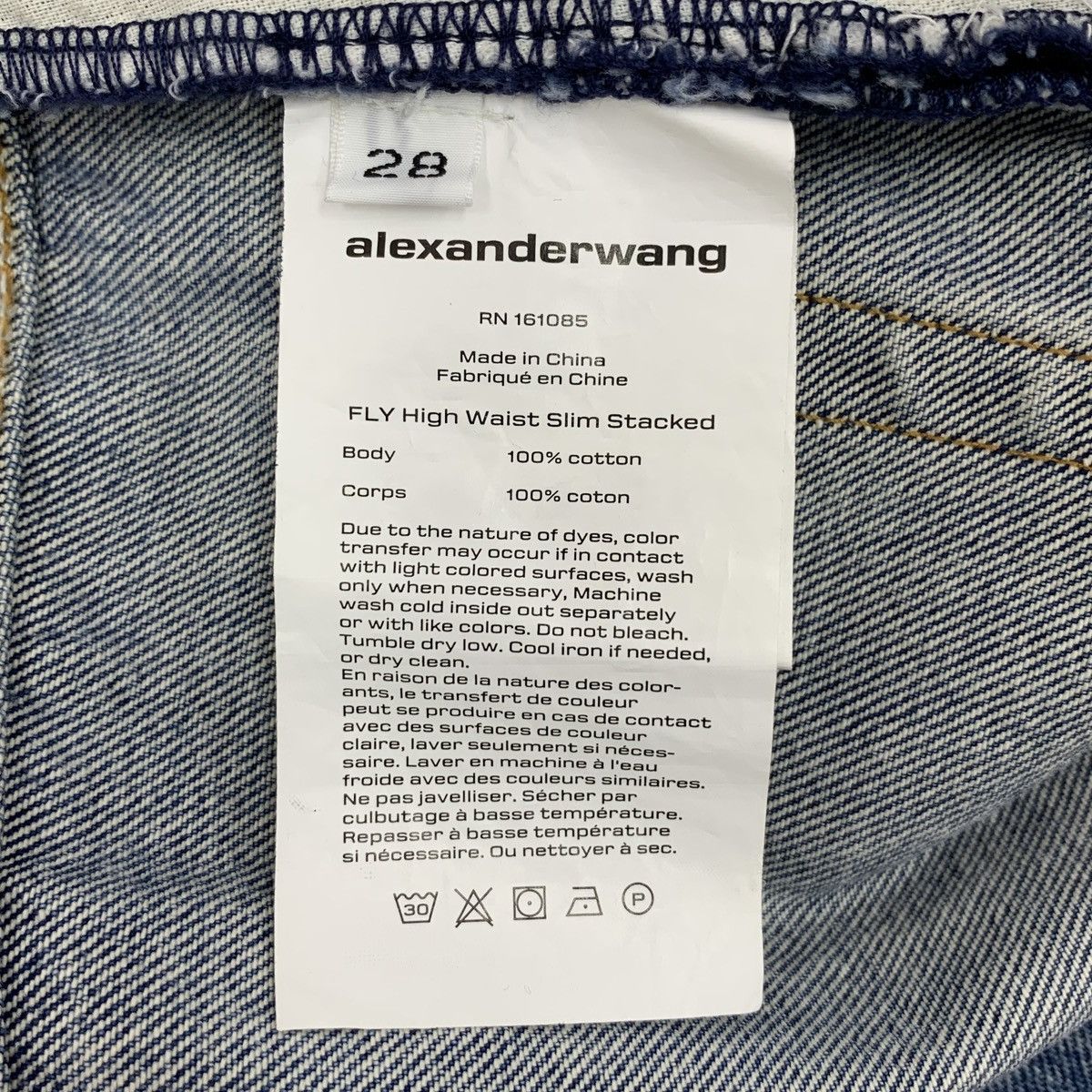 Alexander Wang Alexander Wang Blue Washed Cotton Denim Pants K26WX Size 28" / US 6 / IT 42 - 7 Thumbnail