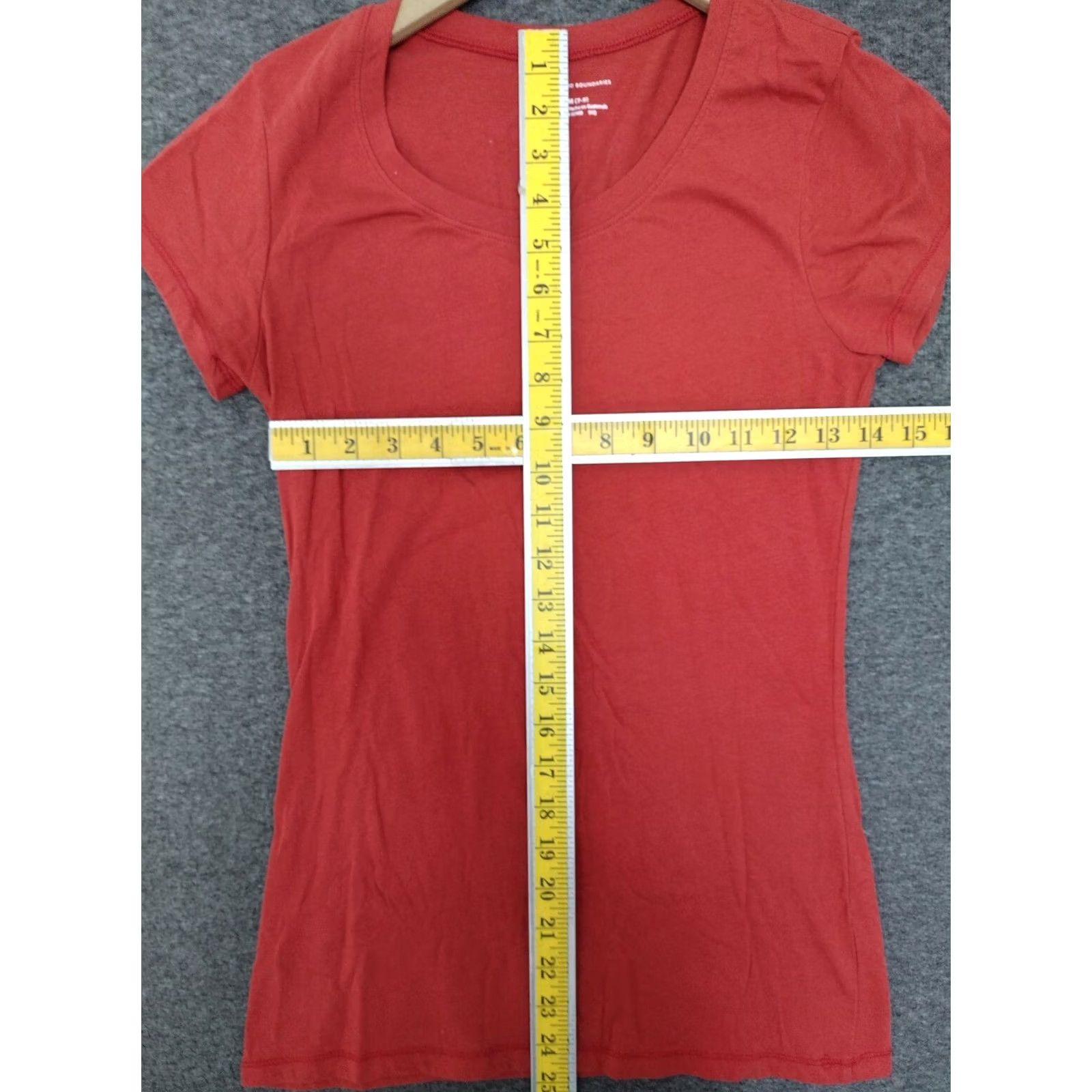 Vintage No Boundaries T-Shirt Women's Juniors Red M 7-9 Adults? Size M / US 6-8 / IT 42-44 - 4 Thumbnail