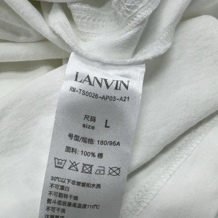 Lanvin Lanvin Poem Series Logo Print Long Sleeve T-Shirt -2507 Size US L / EU 52-54 / 3 - 4 Thumbnail