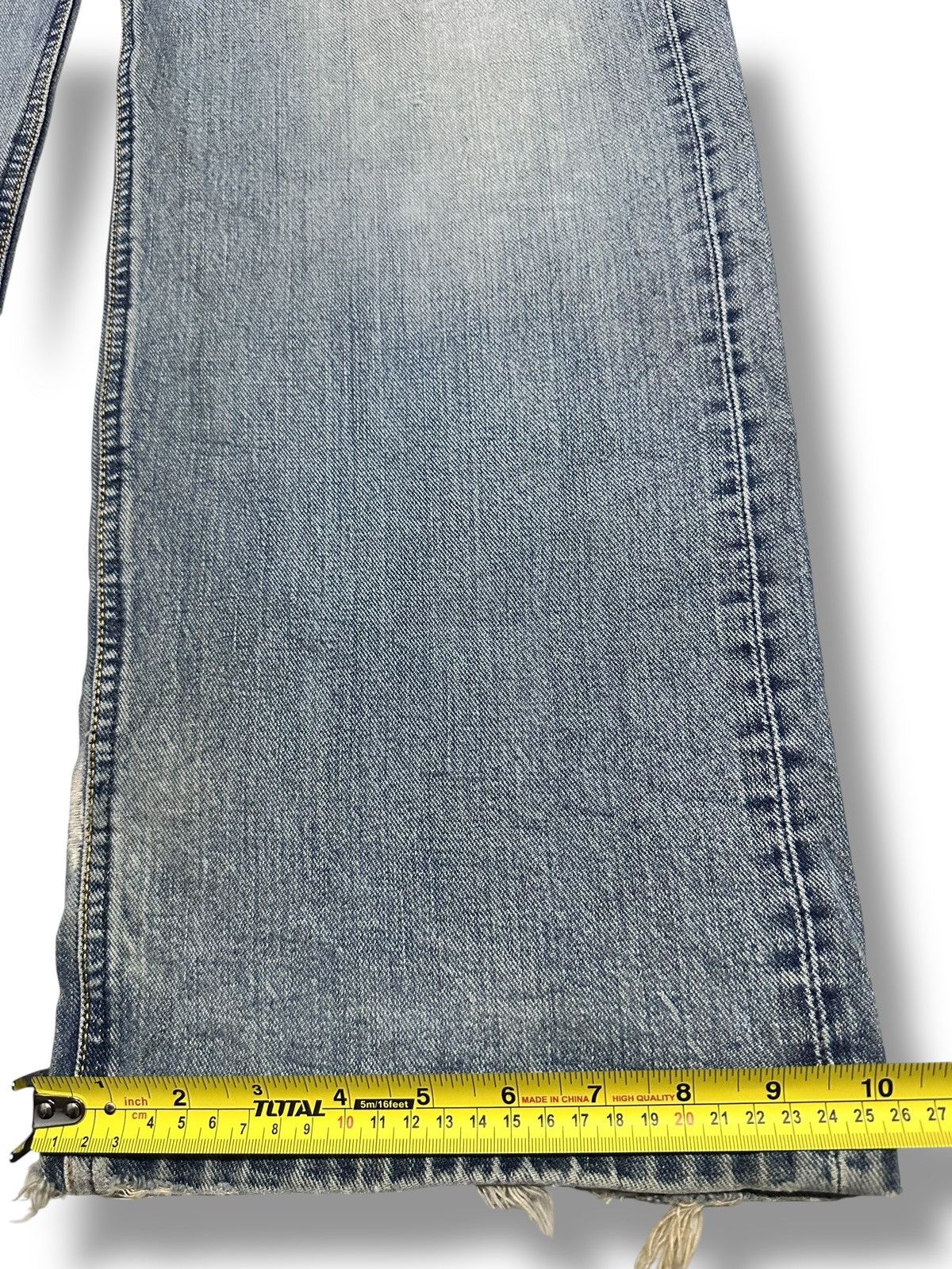 Vintage Lee Distressed Jeans Baggy Loose Style Faded Wash