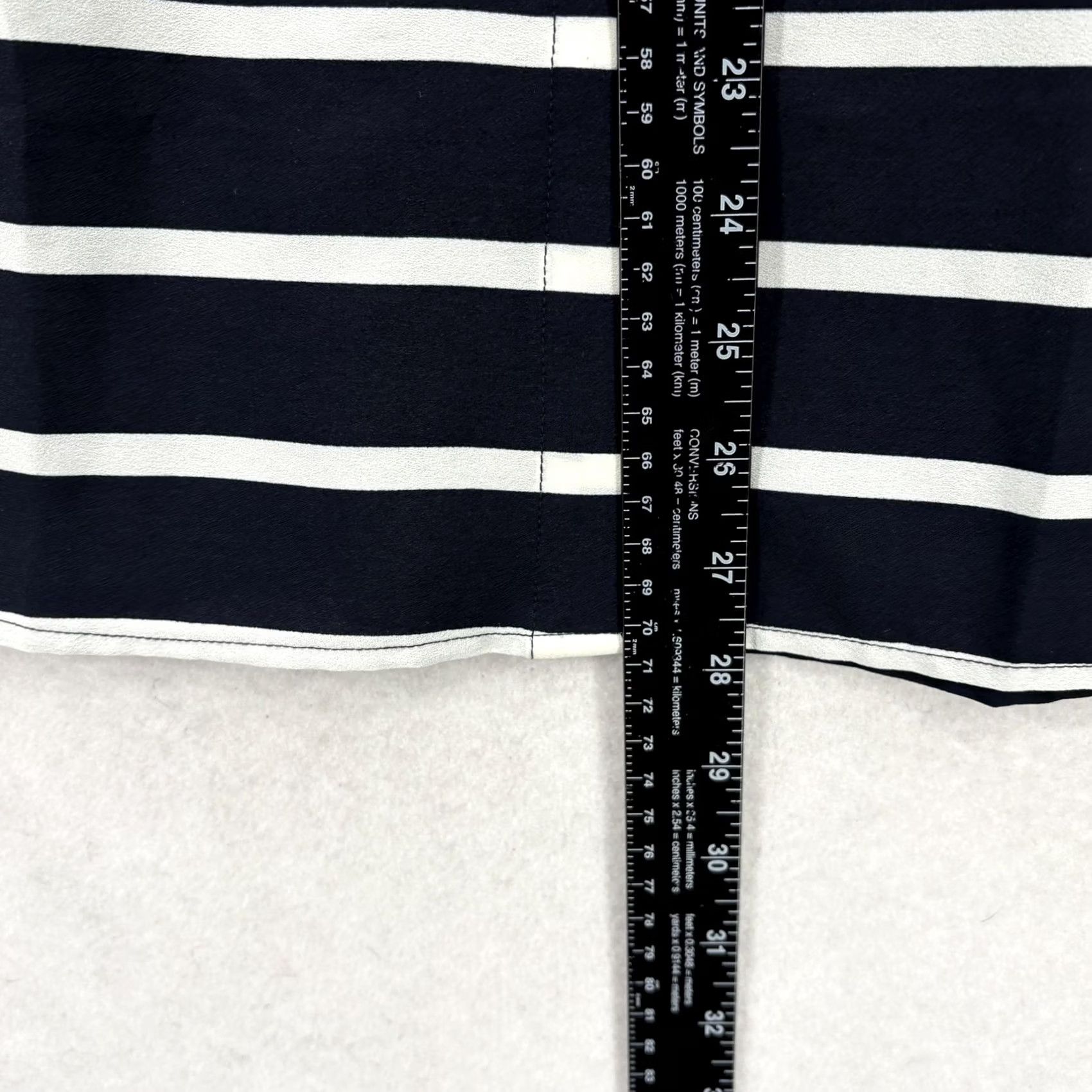 Talbots Talbots Blouse Womens Small Blue Crew Neck Striped Tunic 3/4 Roll Tab Sleeve Size S / US 4 / IT 40 - 7 Thumbnail