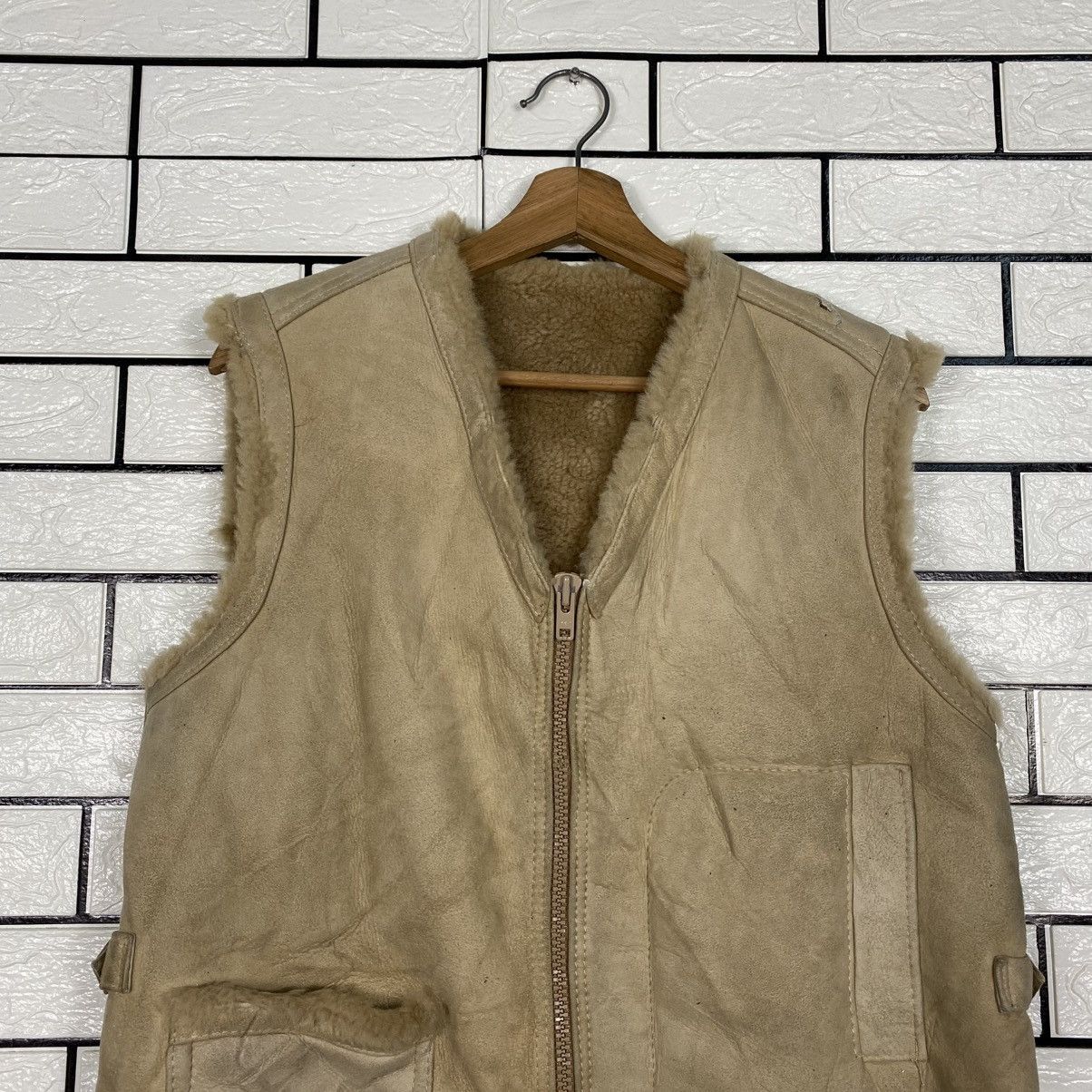 Japanese Brand 📌Vintage Blanket Shearling Leather Jacket Issey Miyake Size US M / EU 48-50 / 2 - 4 Thumbnail