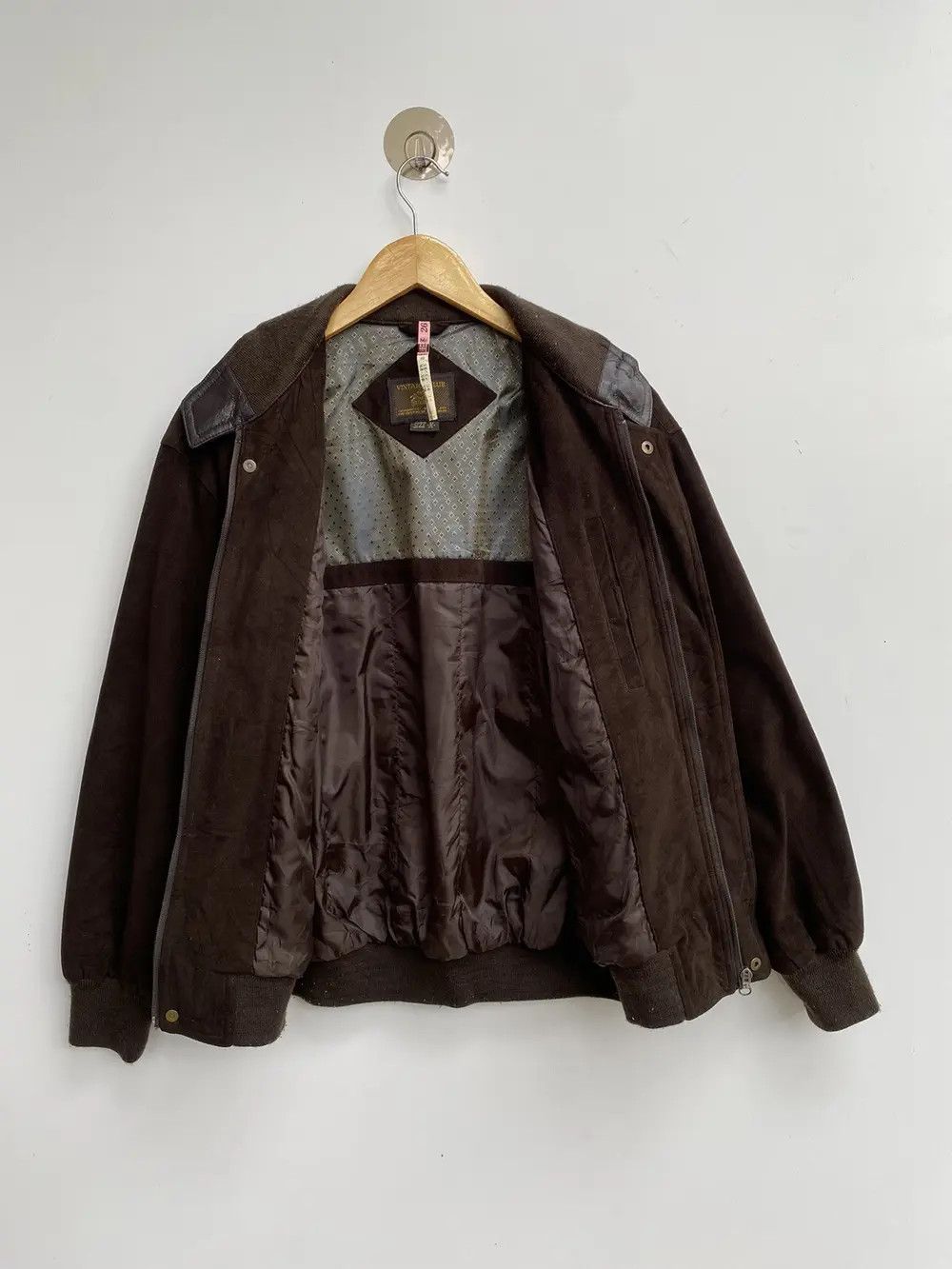 Vintage Vtg Club Wool Bomber Jacket Men Zipper Size US M / EU 48-50 / 2 - 1 Thumbnail