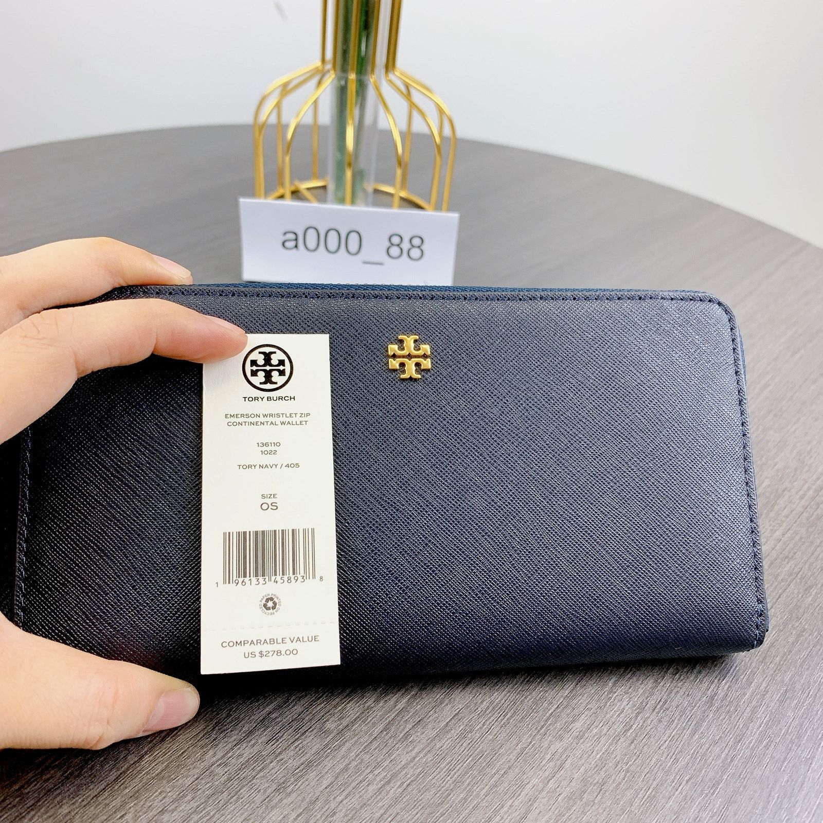 Tory Burch Tory Burch 136110 Emerson Saffiano Leather Wristlet Size ONE SIZE - 5 Thumbnail
