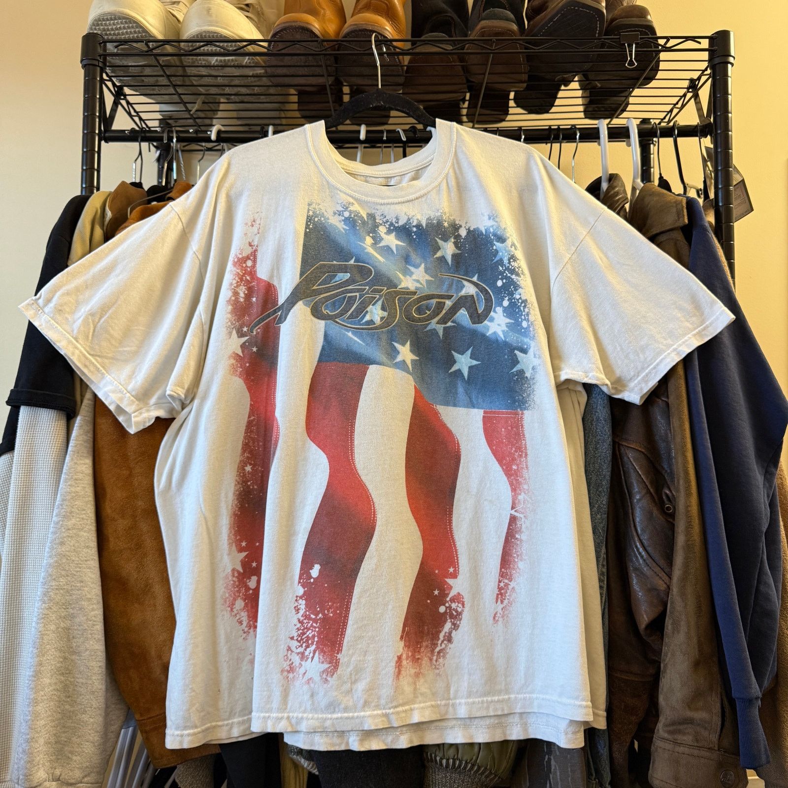 Vintage Poison 2009 tour shirt XL white Size US XL / EU 56 / 4 - 1 Thumbnail