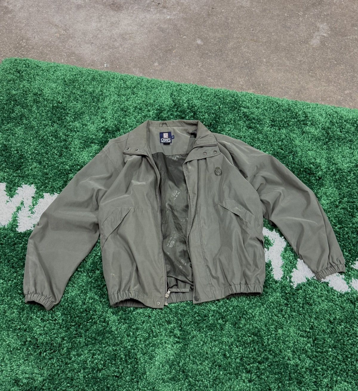 Chaps × Chaps Ralph Lauren × Vintage Vintage Chaps Ralph Lauren Green Coach Jacket Medium PRL 90s Size US M / EU 48-50 / 2 - 1 Thumbnail