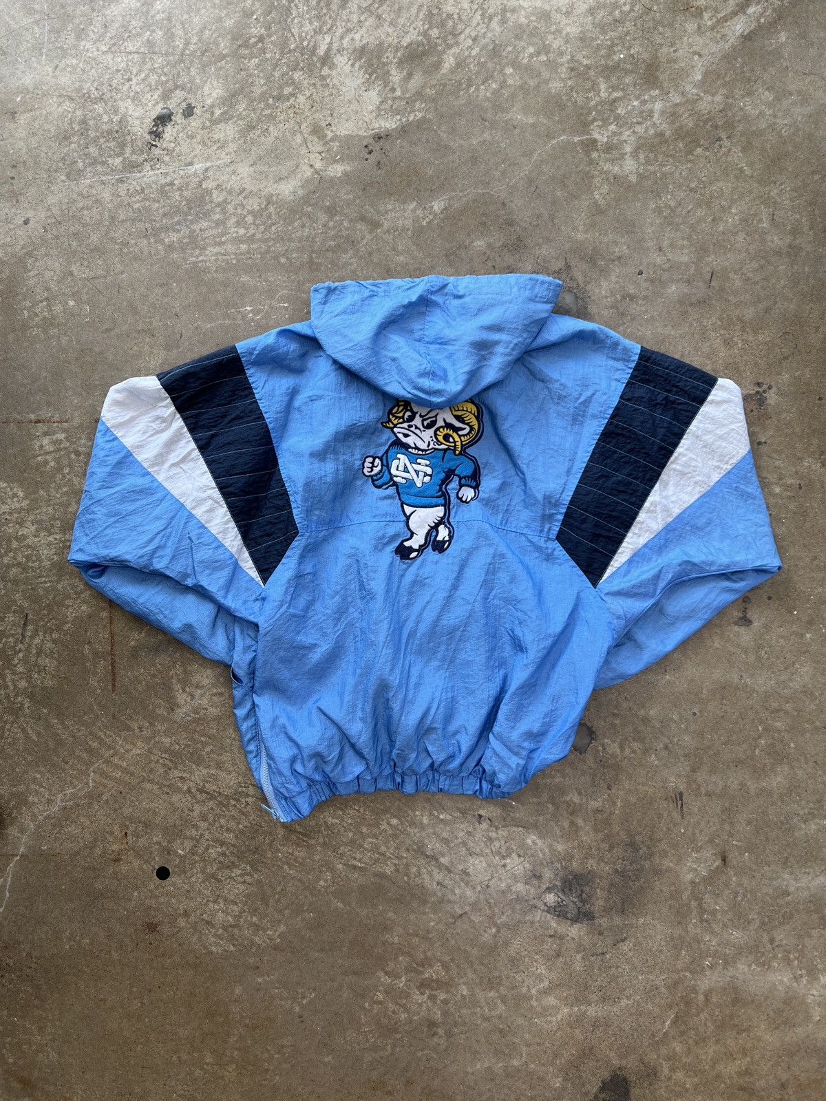 NCAA 90s Starter UNC Tar Heels Windbreaker Hooded Pullover Size US M / EU 48-50 / 2 - 2 Thumbnail