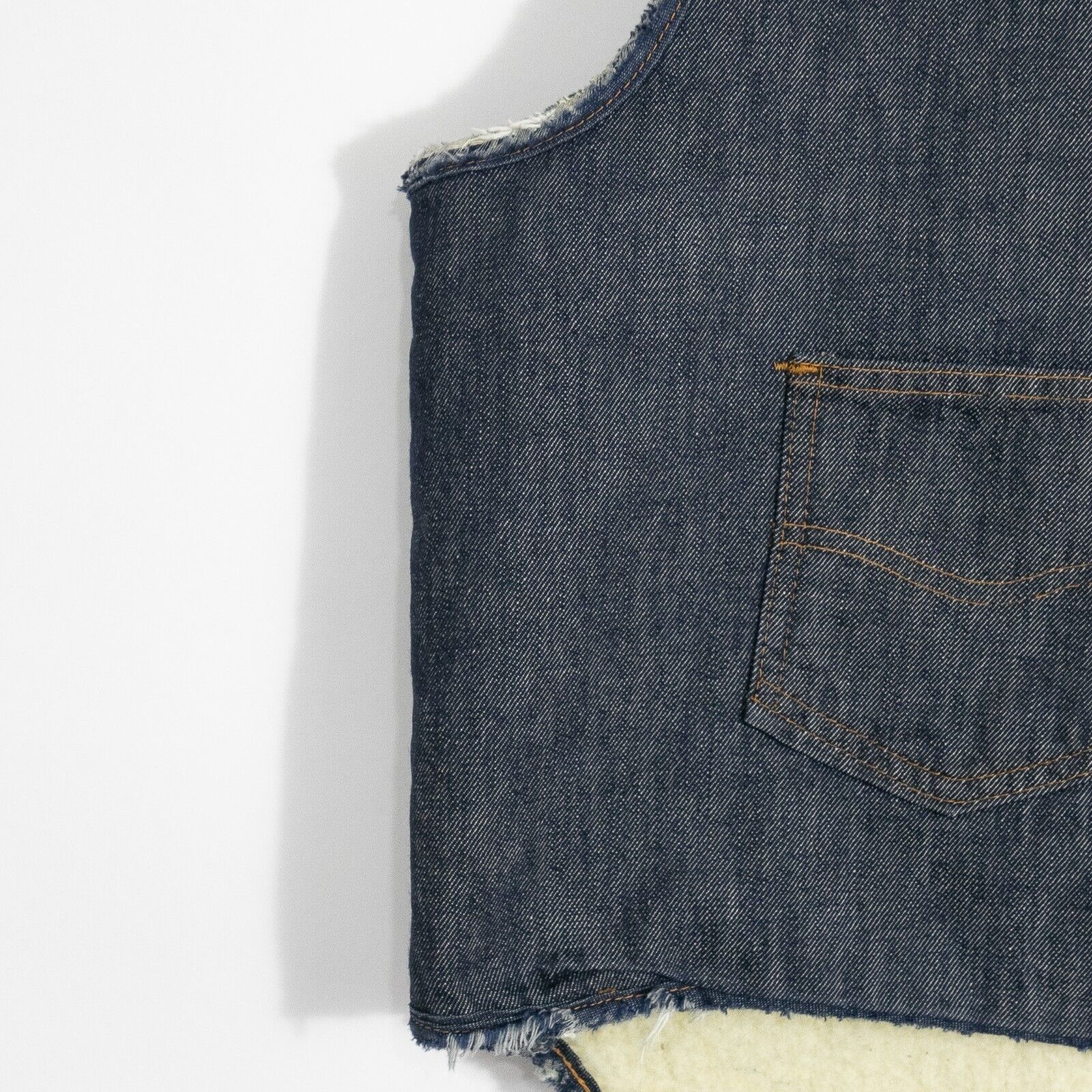 Vintage Vintage Sears Roebucks Denim Vest Mens XL - Sherpa Lined Size US XL / EU 56 / 4 - 3 Thumbnail