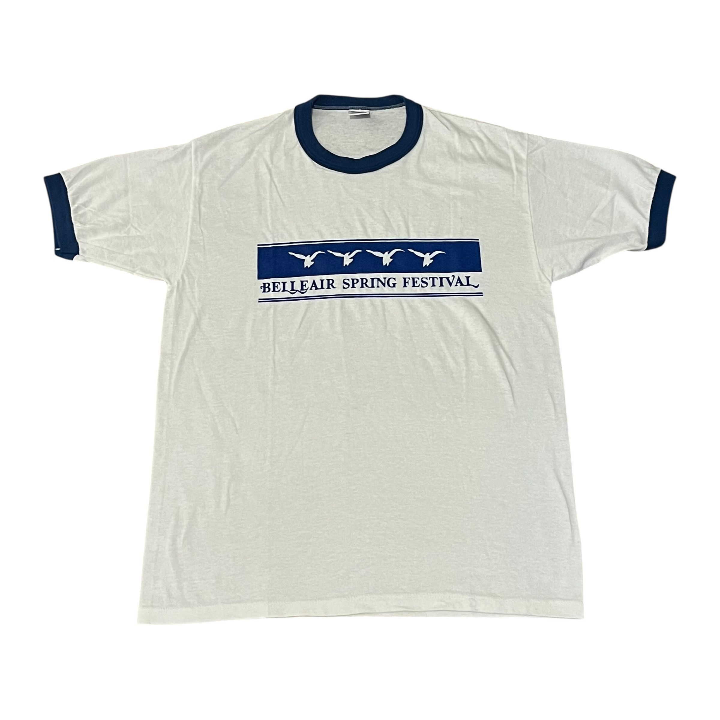 Jerzees VINTAGE Belleair Spring Festival Ringer T Shirt Jerzees Size US L / EU 52-54 / 3 - 1 Thumbnail