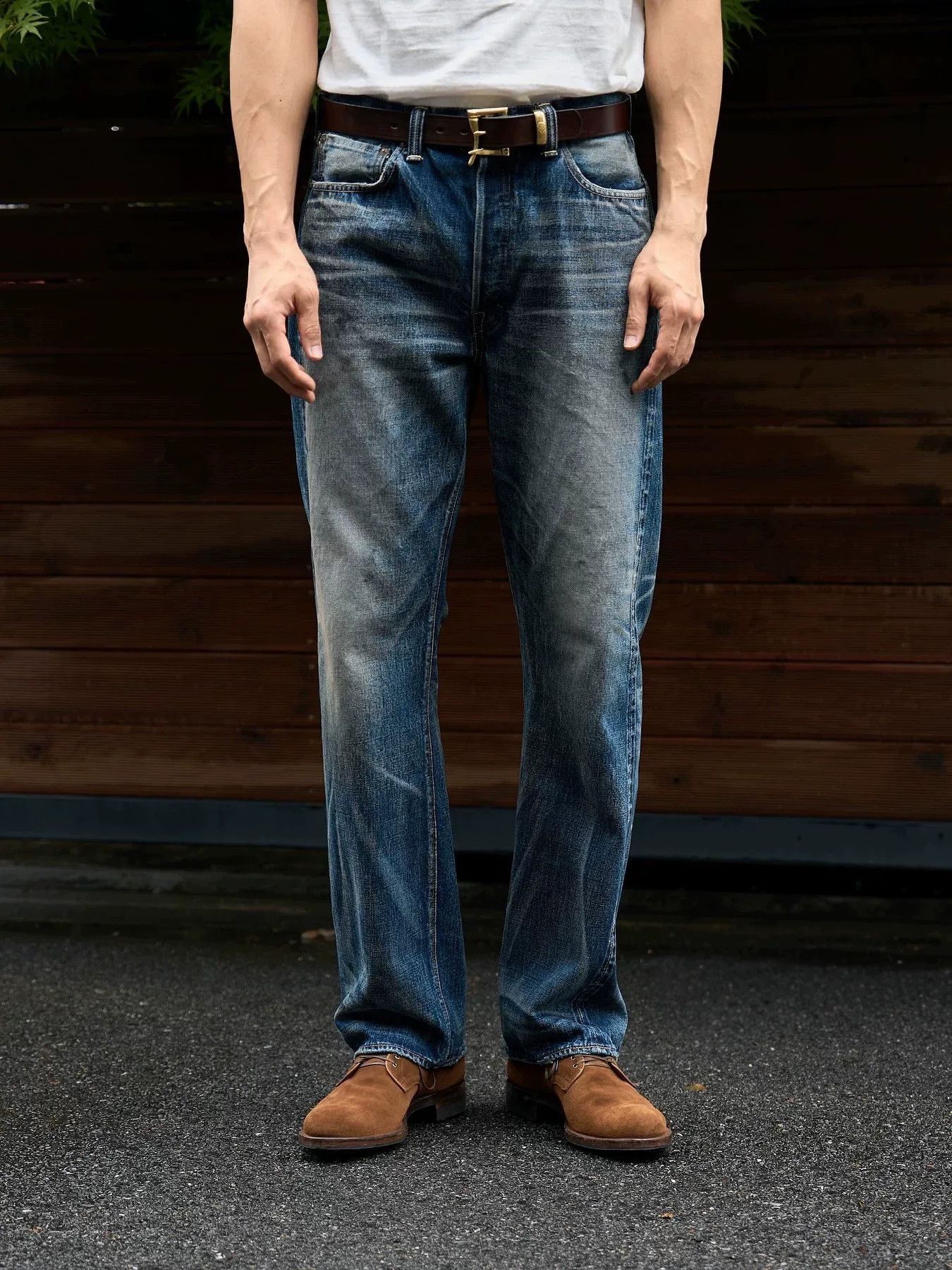 Full Count & Co. Fullcount Distressed Denim Jeans Made in Japan Size US 30 / EU 46 - 1 Thumbnail