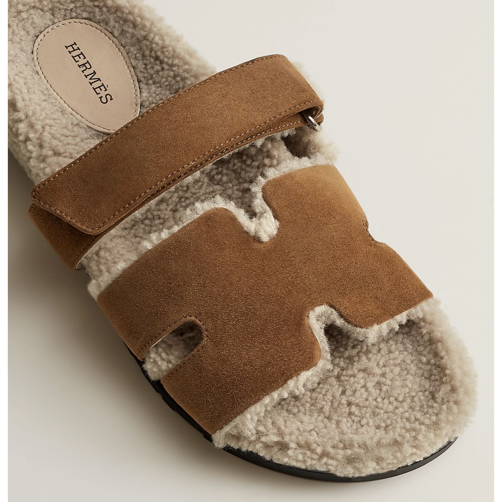 Hermes Hermes Chypre Sandal Mens Suede Fur Slip On Flat 43 10 Size US 10 / EU 43 - 4 Thumbnail