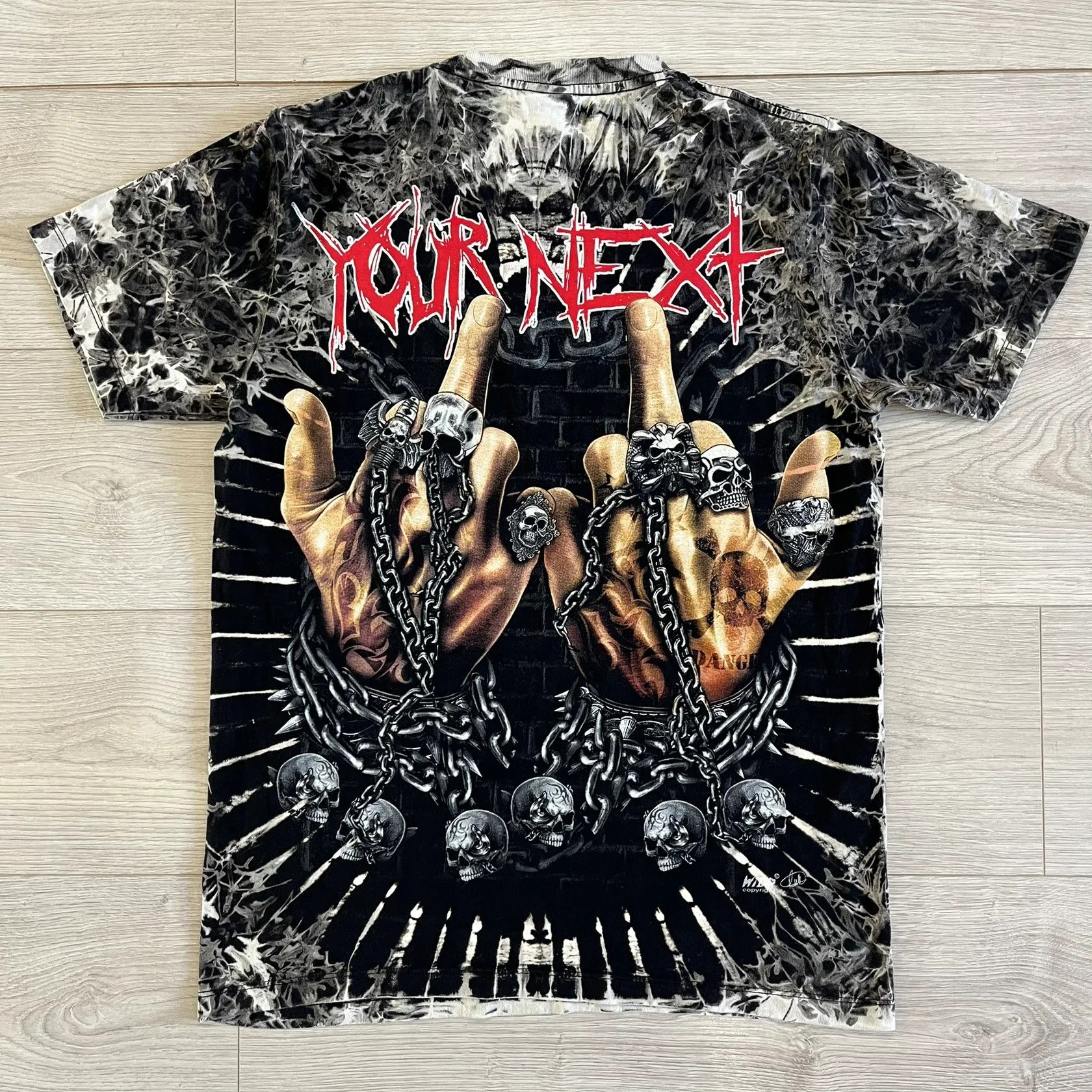 Vintage wild 4d middle fingers tee Size US M / EU 48-50 / 2 - 5 Thumbnail