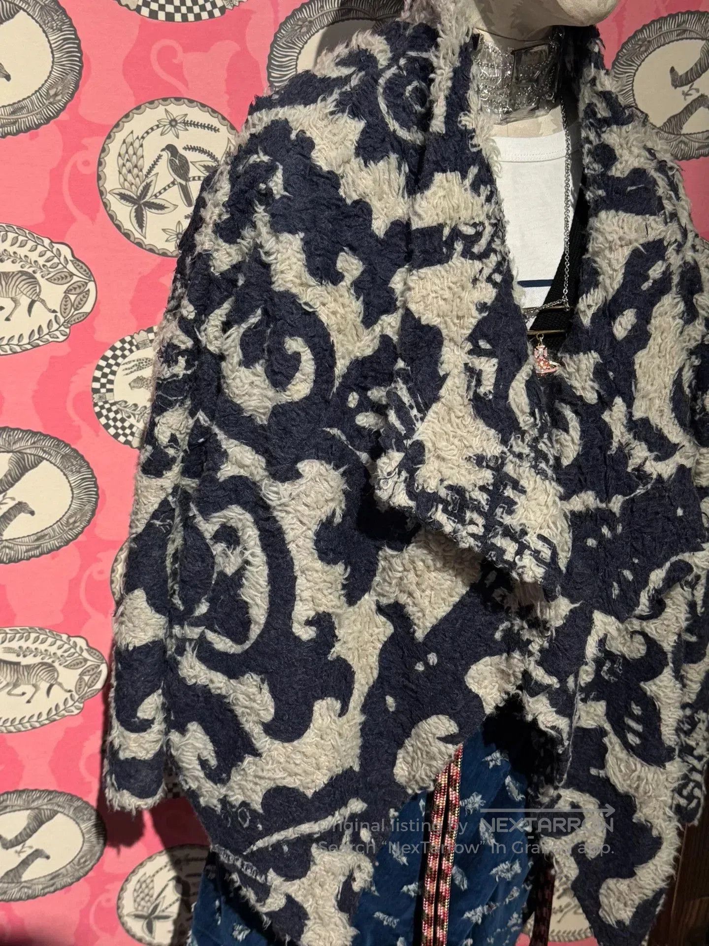 Vivienne Westwood vivienne westwood navy patterned wool coat. Size M / US 6-8 / IT 42-44 - 2 Thumbnail