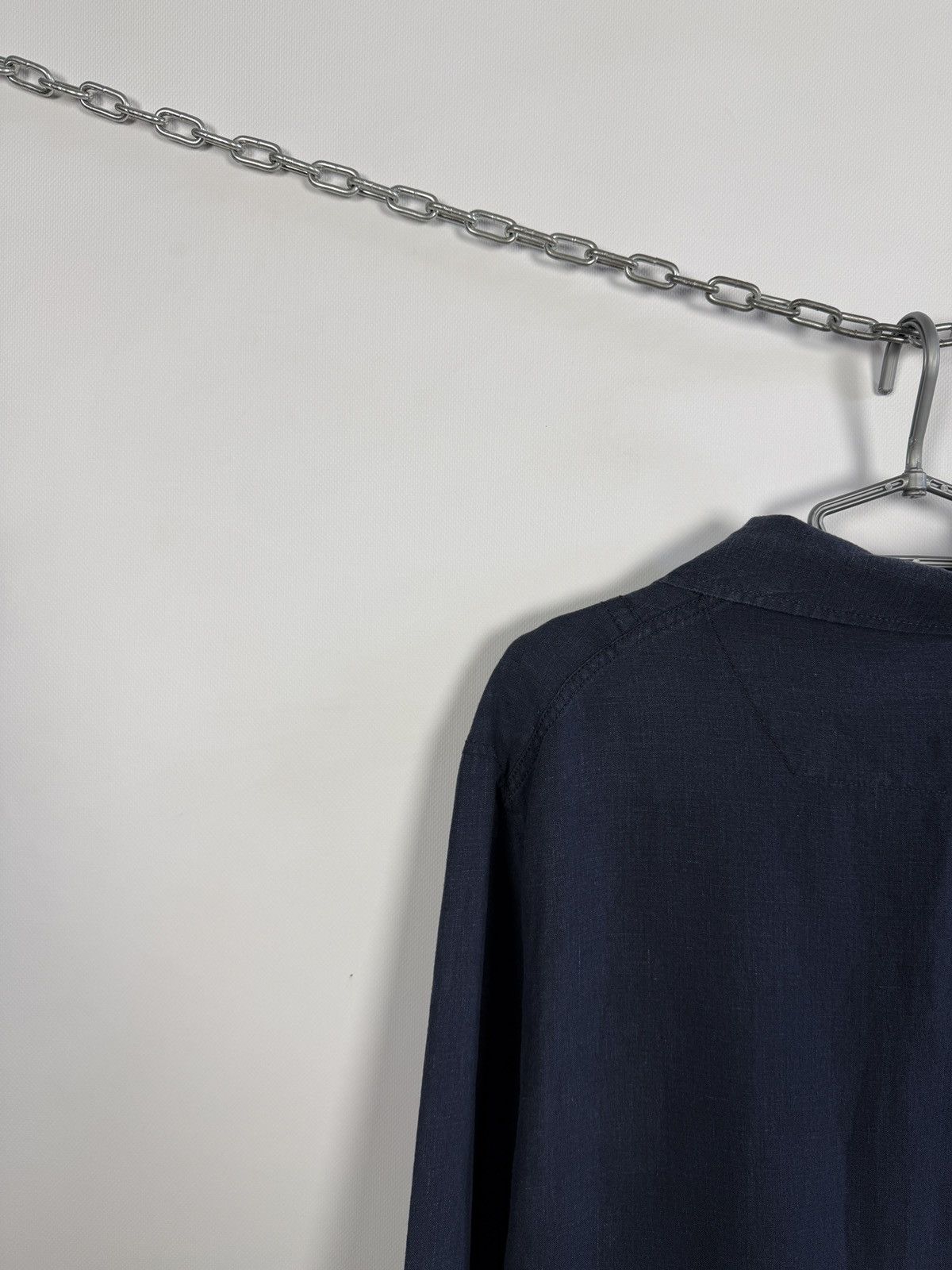 Vintage Manufactum Workwear Linen Shirt Vintage Half Button Pullover Size US L / EU 52-54 / 3 - 11 Thumbnail