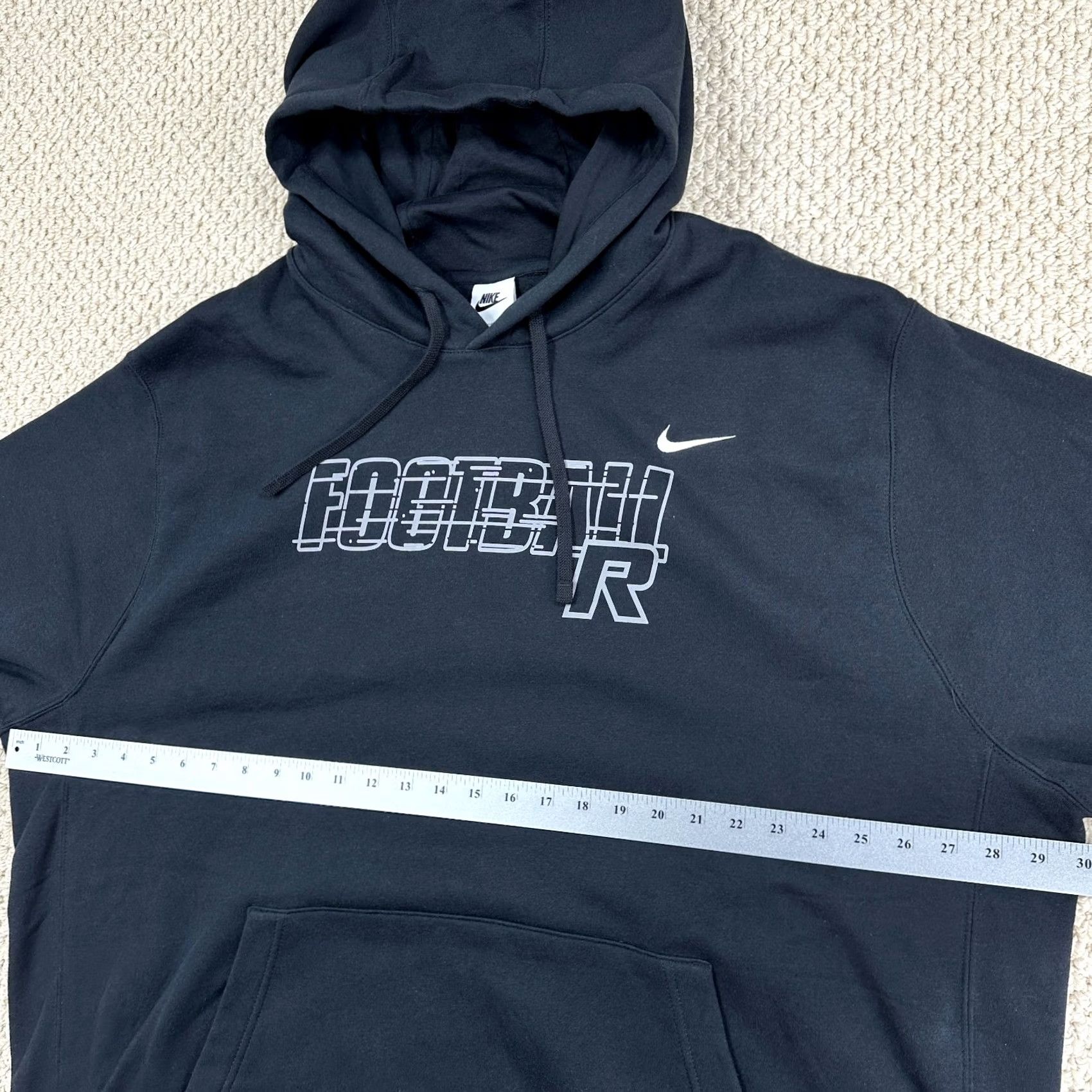 Nike Nike Team Club Hoodie Mens 3XLT Tall Black Fleece Pullover Football Logo Size US XXL / EU 58 / 5 - 6 Thumbnail