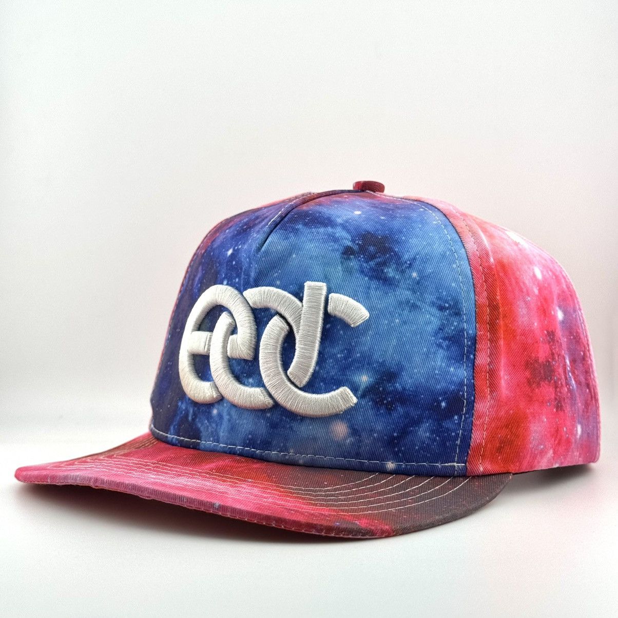 VIBE Insomniac EDC Galaxy Snapback Hat Multicolor Festival Cap Size ONE SIZE - 3 Thumbnail