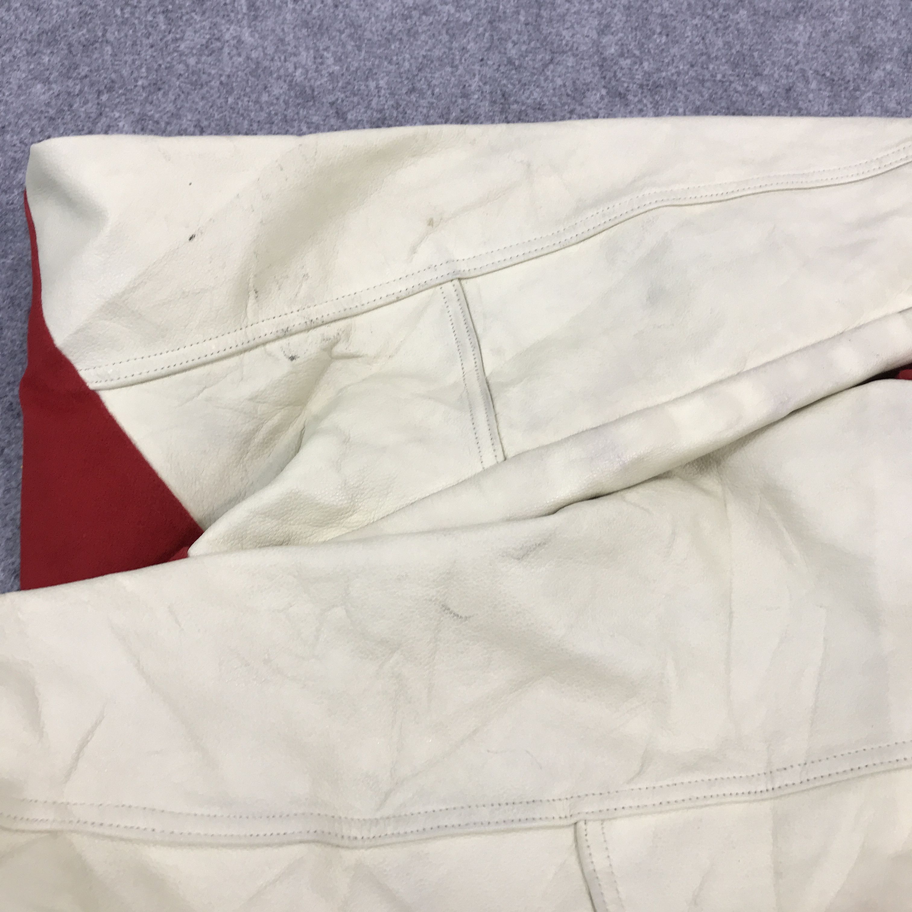 Japanese Brand Vintage wisconsin Snap button Leather Varsity jacket Size US L / EU 52-54 / 3 - 8 Thumbnail