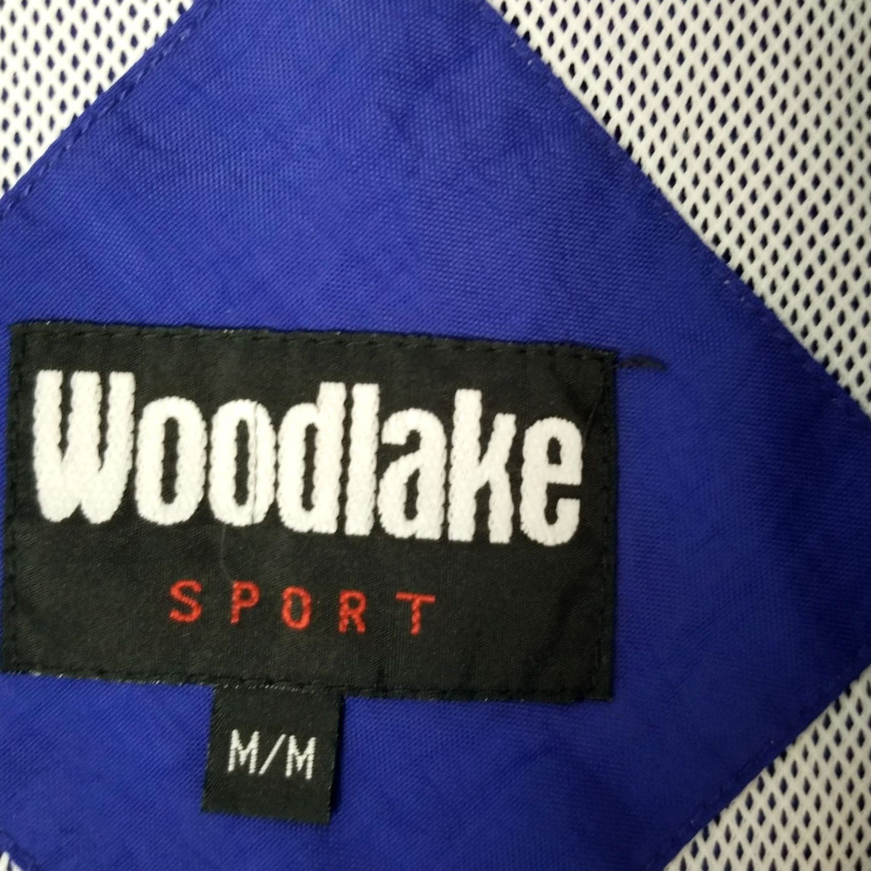 Vintage Woodlake Sport Jacket Windbreaker Nylon Blue M Adult Medium Zip Hood Adjustable Waist Toggle Windbreaker Mens Regular Jacket Outdoor Sport Size US M / EU 48-50 / 2 - 4 Thumbnail