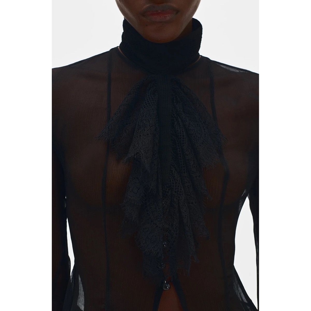 Ann Demeulemeester Ann Demeulemeester Britten High Neck Collar Size ONE SIZE - 4 Thumbnail